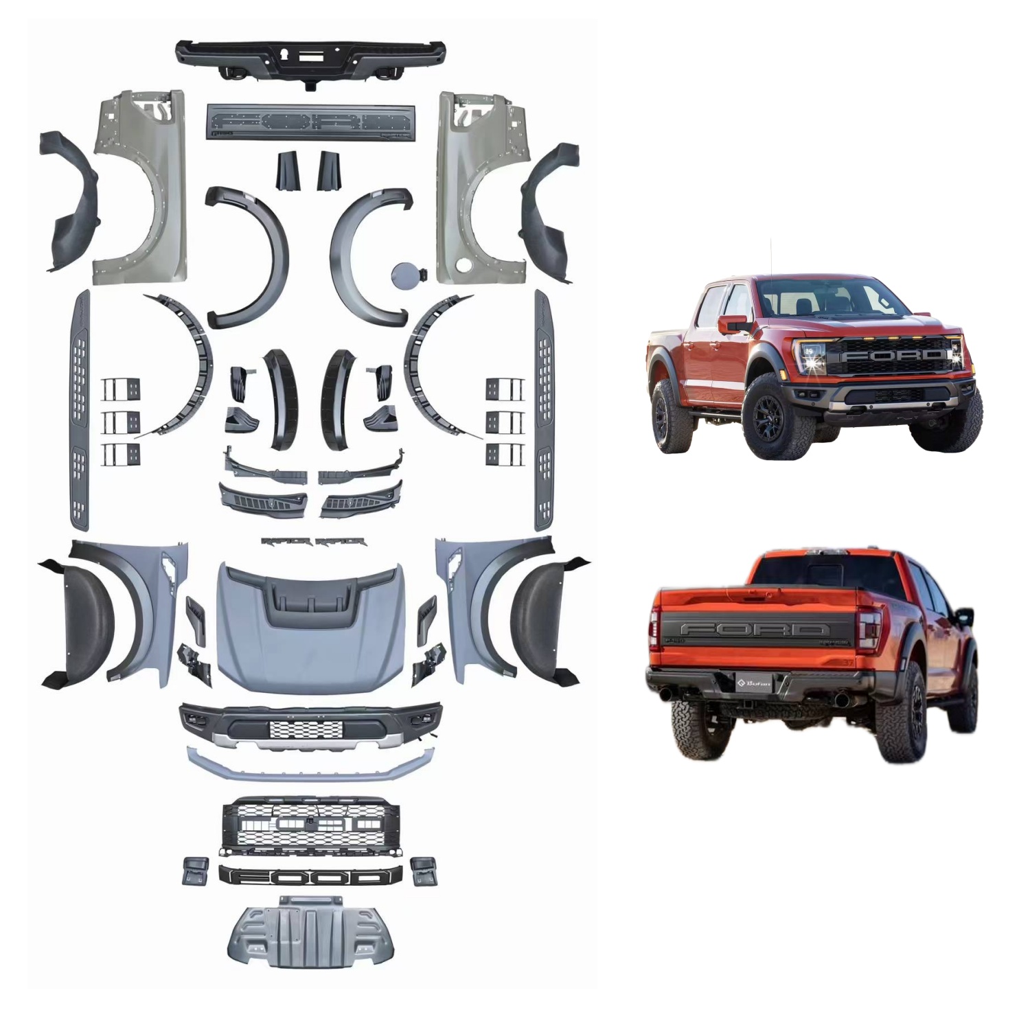 Raptor Style Bodykit For 21-23 Ford F-150 MTP-F150-002 for FORD