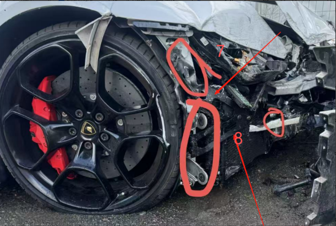 Radiator Support LB0010490U1 for 兰博基尼Lamborghini