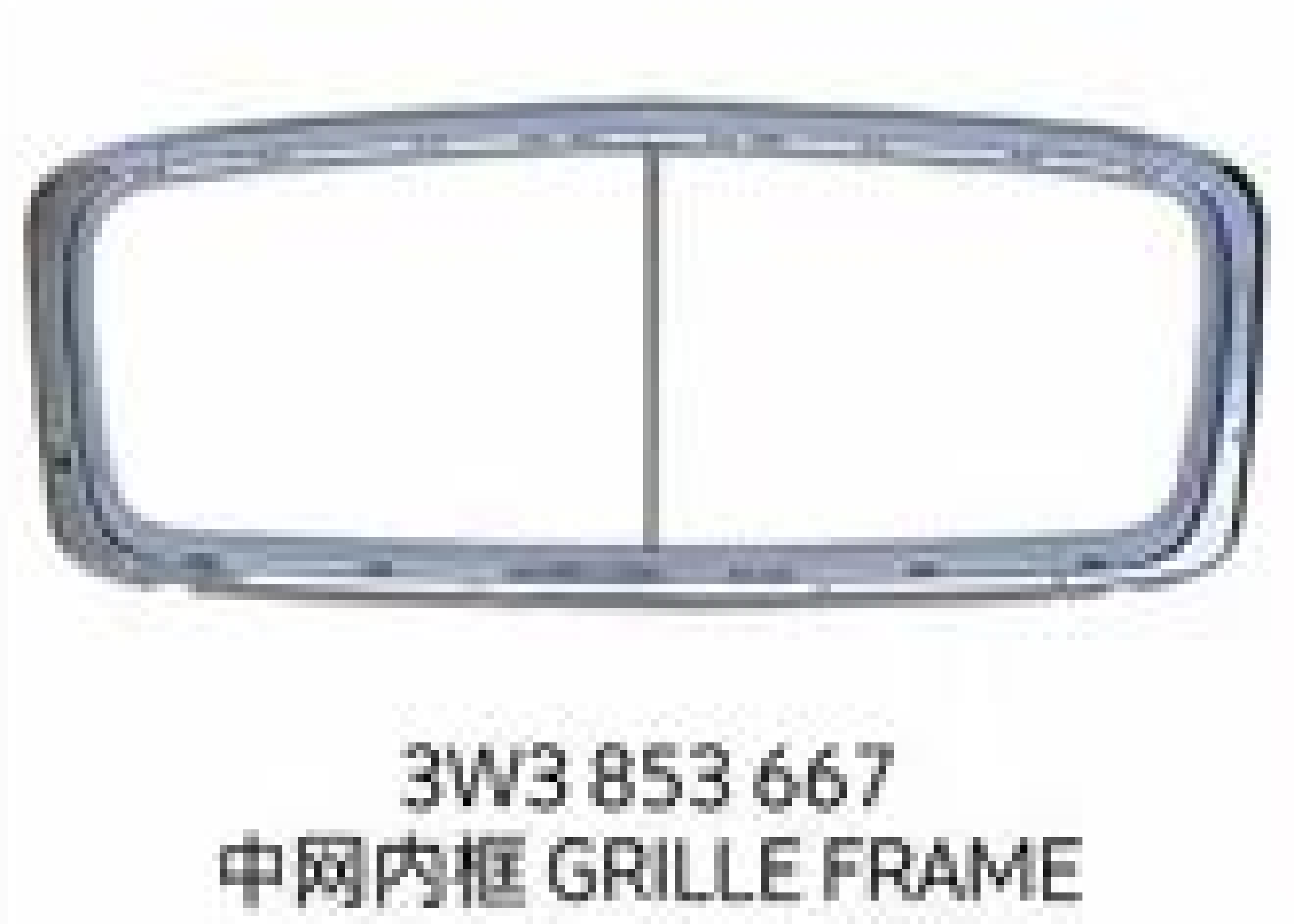 Grille Frame Black MTP-BL-002 for Bentley