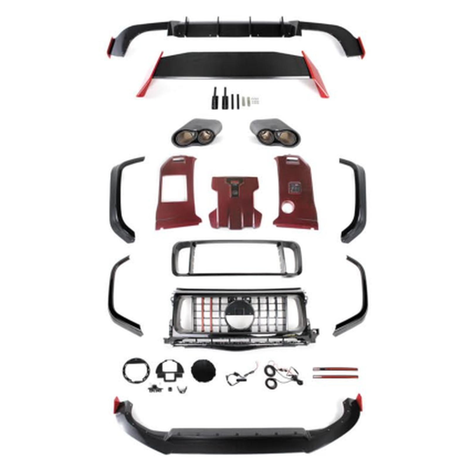 BRS rocket B900 Dry Carbon Parts MTP-W463-027 for BENZ