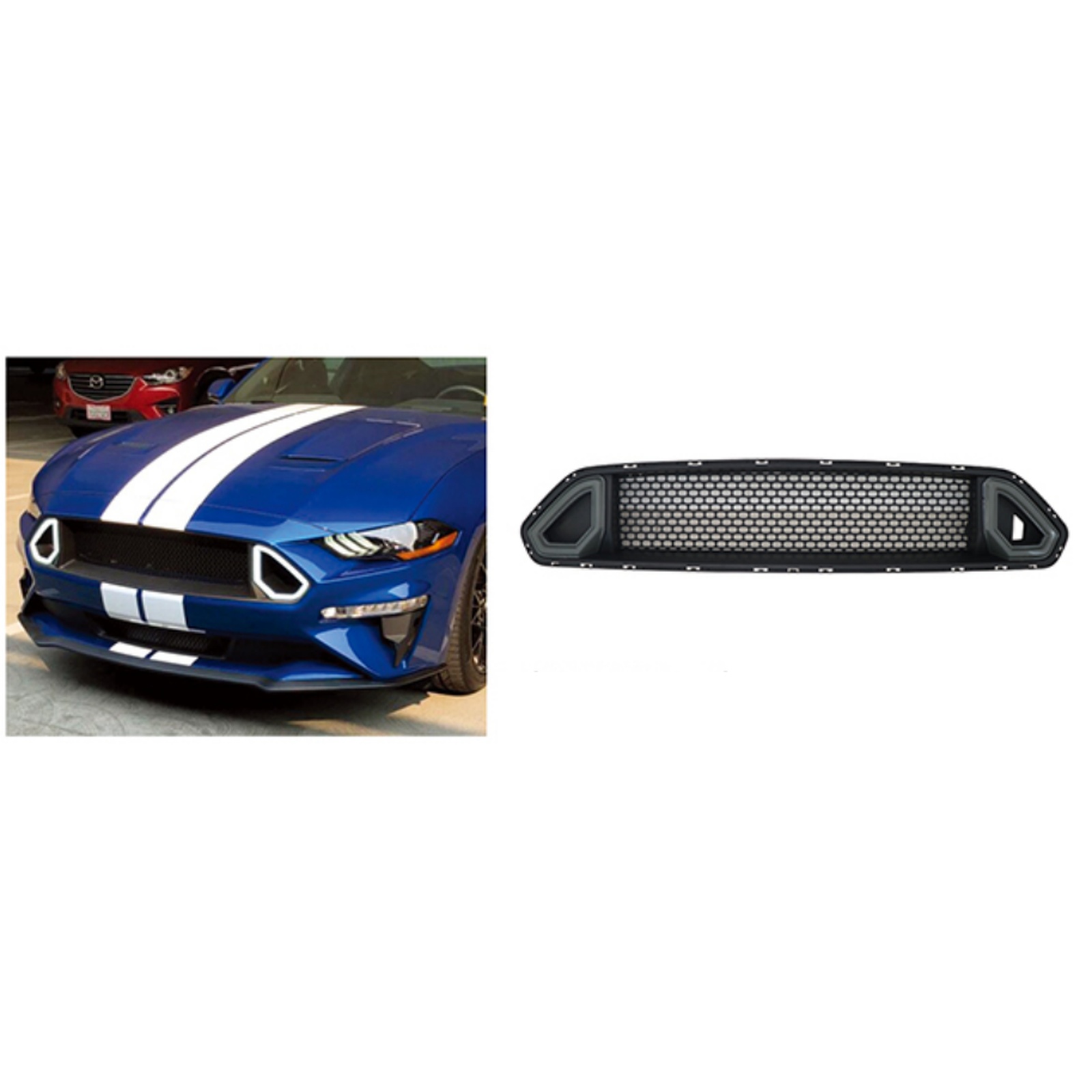 Rock Upper Grille MTP-MUST-046 for FORD