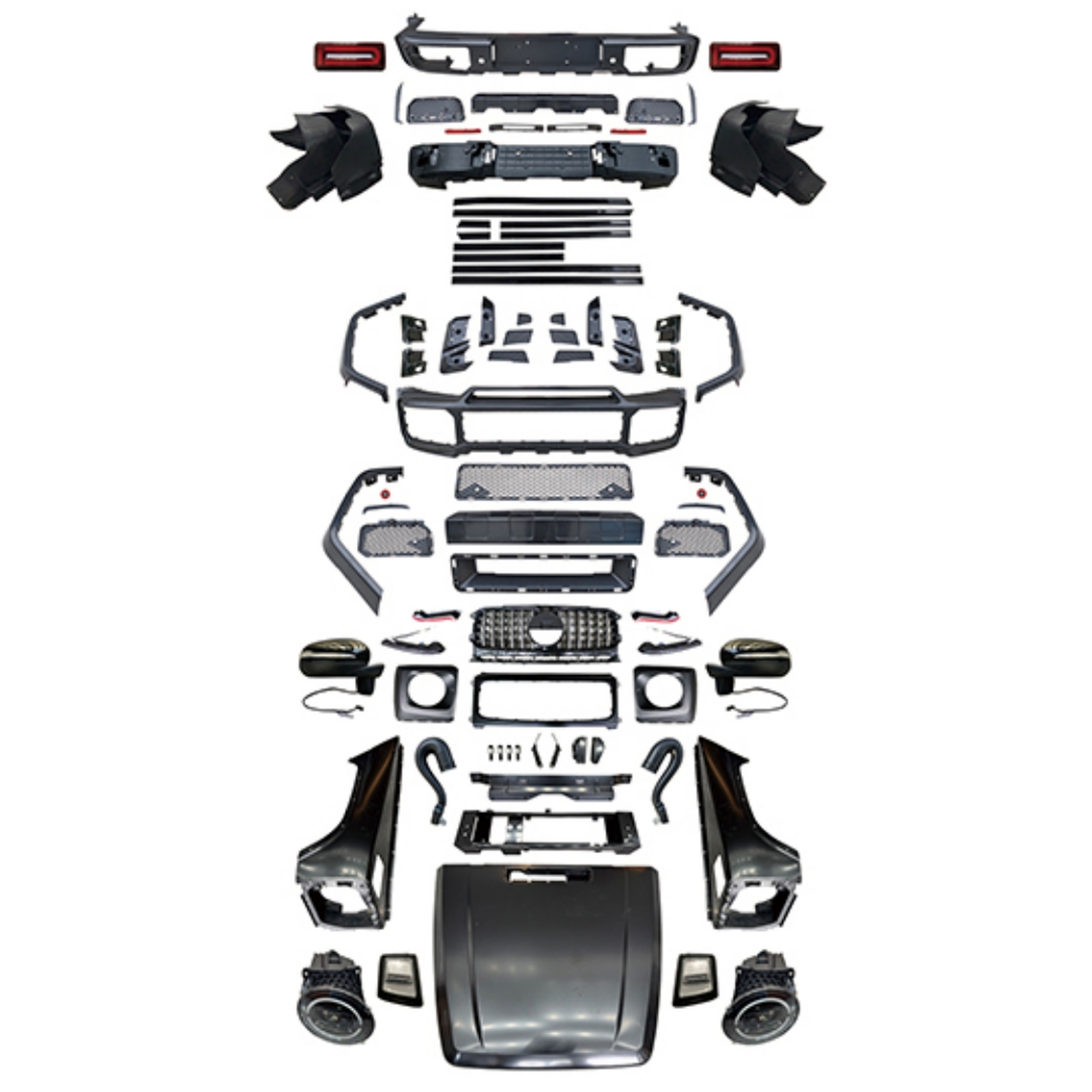 Old to New 19 BRS Style Body Kit(B) MTP-W463-005 for BENZ