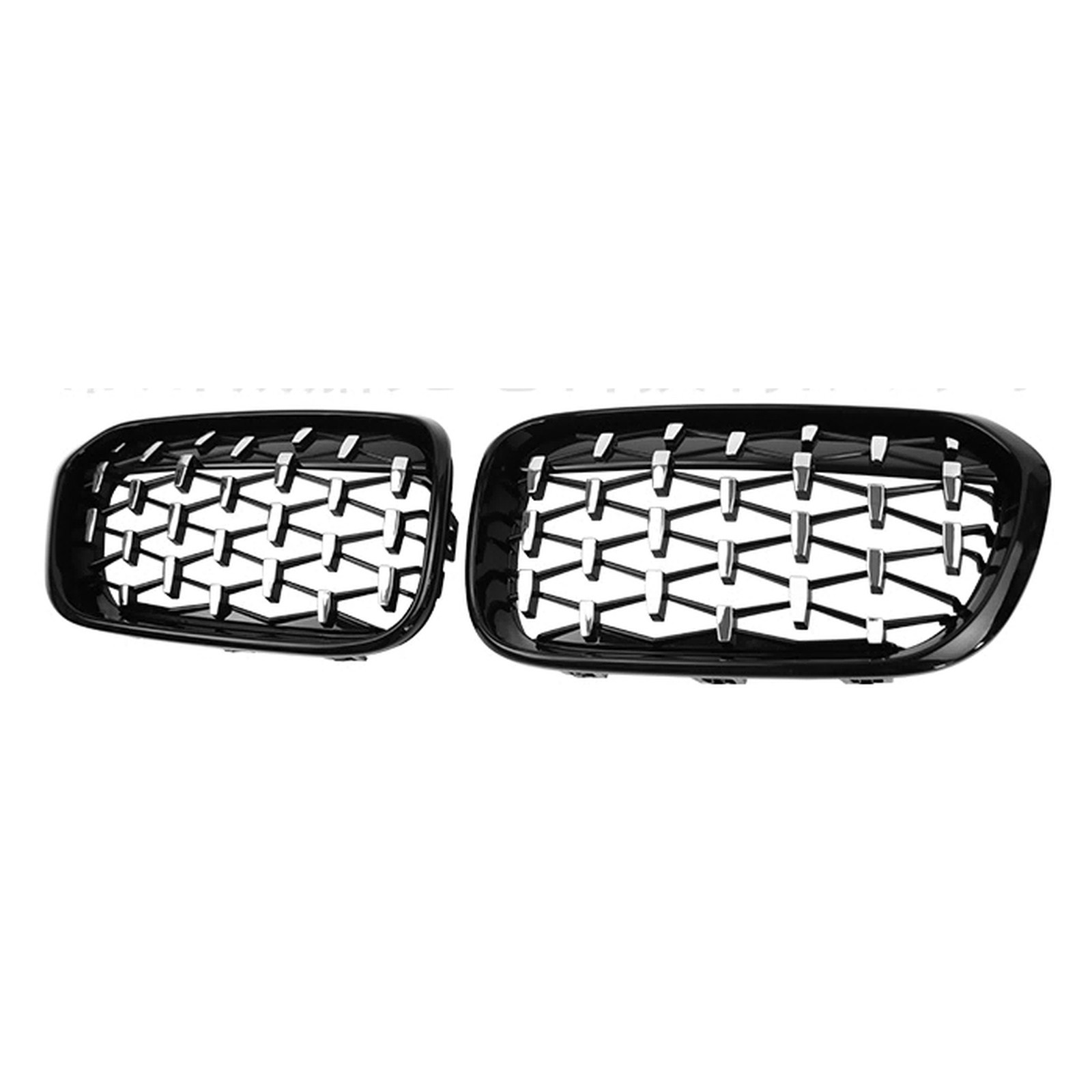 Black frame with chrome point grille MTP-BMG-377 for BMW