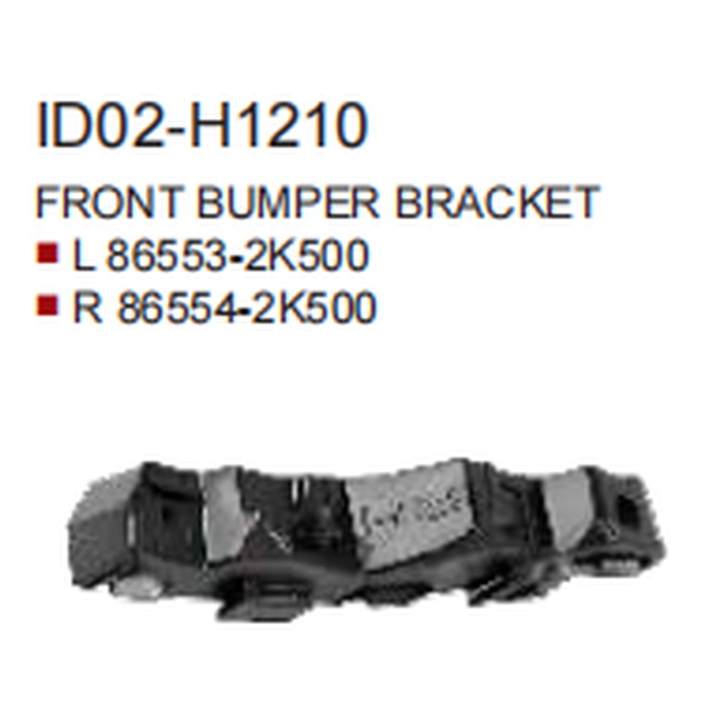 Bracket,Front Bumper KA0750052 for 起亚 Kia