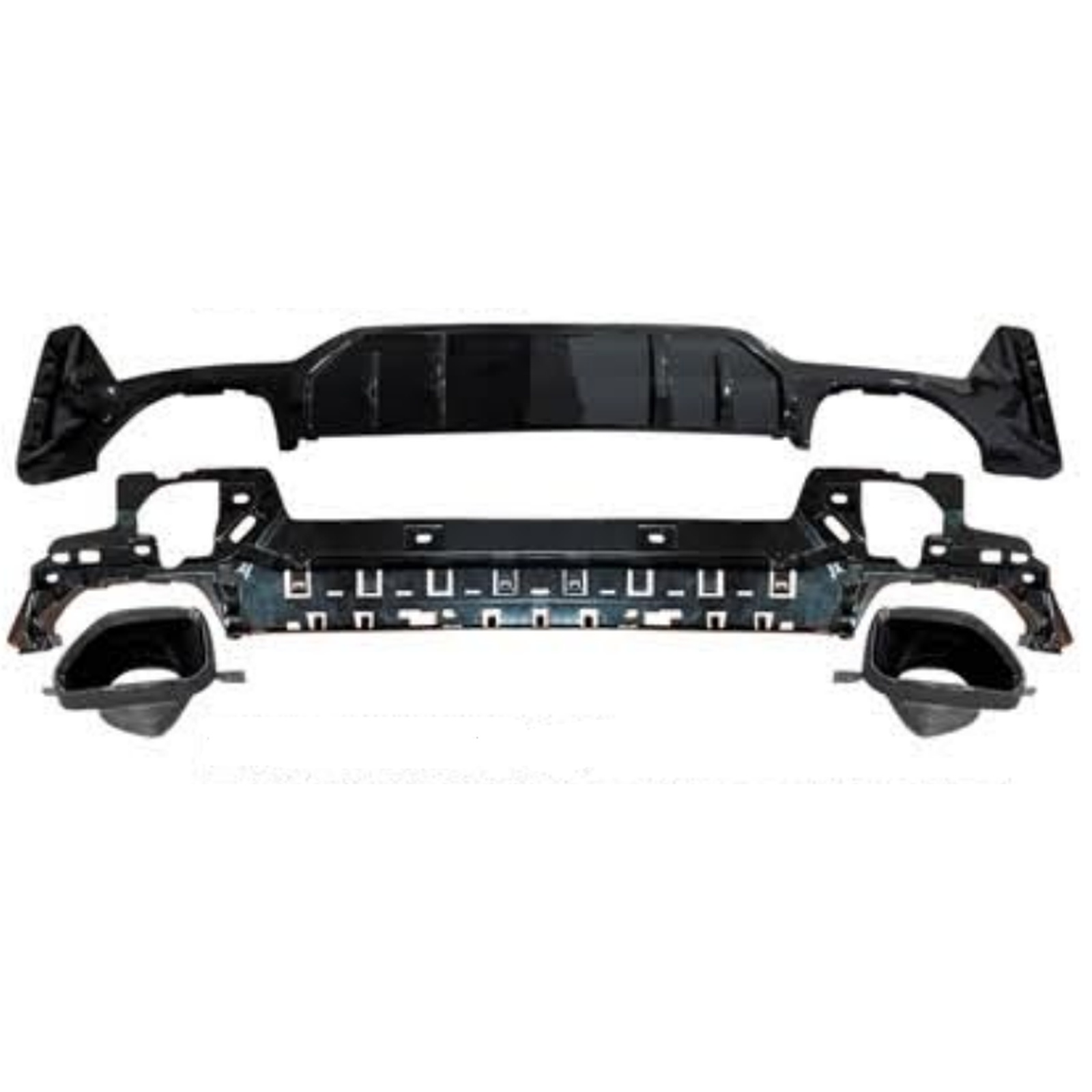 G20 LCI 340 Rear Diffuser With Tips/Gloss Black MTP-G20-045 for BMW