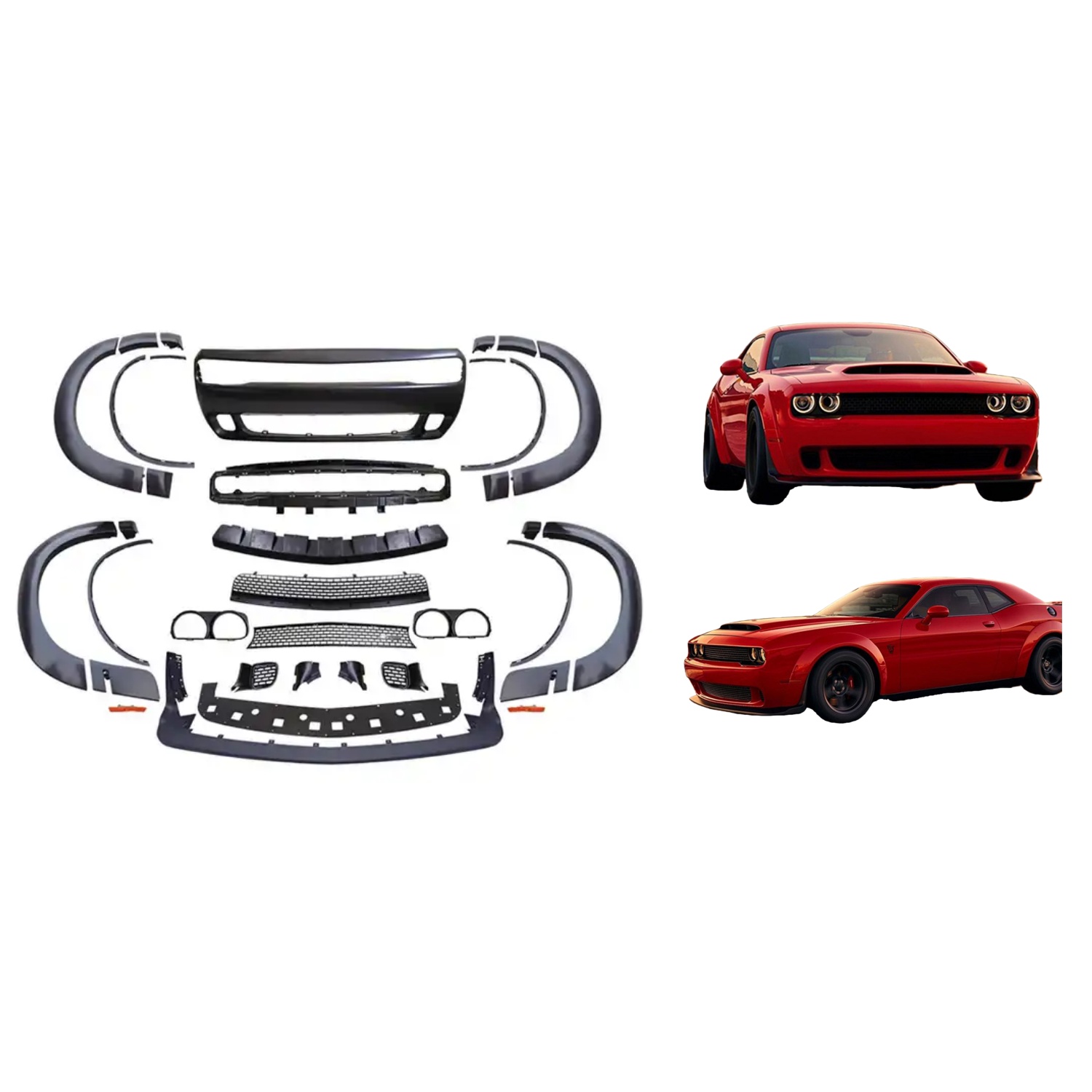 Demon Front Bumper With Wide Fender Flares MTP-CLG-002 for DODGE