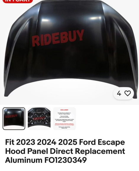 Hood/Bonnet FD0190010Z for 福特 Ford