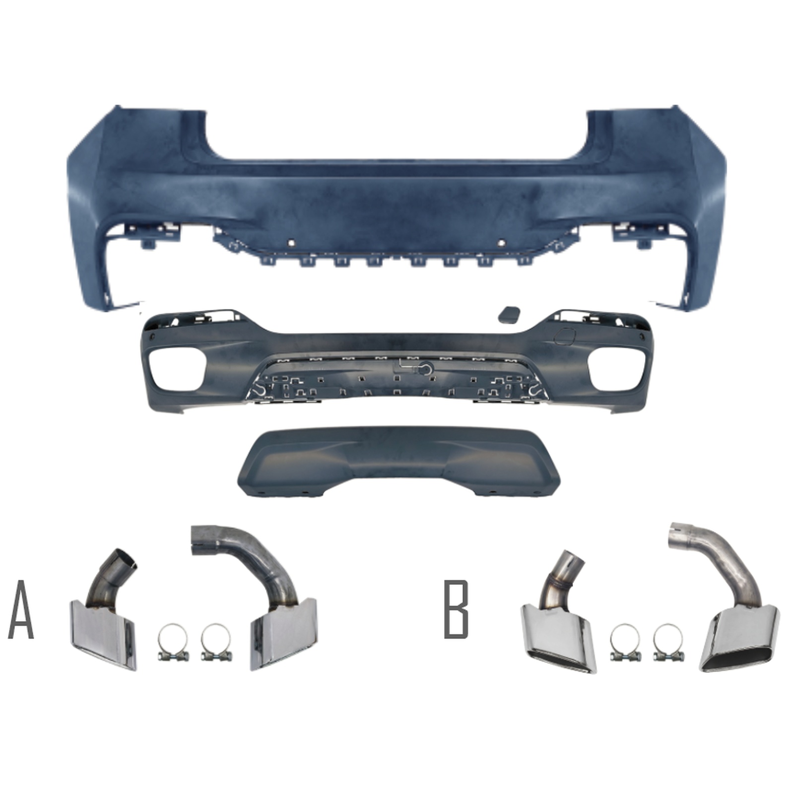 M-Tech Rear Bumper Assy MTP-F16-015 for BMW