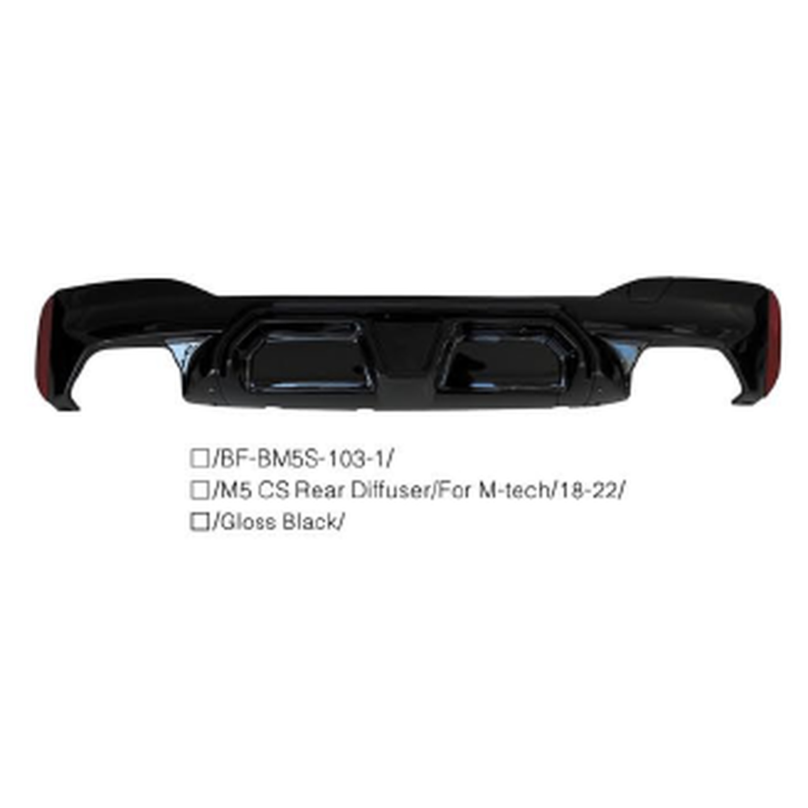 G30 M5 CS Rear Diffuser/For M-Tech/18-22 MTP-G30-066 for BMW