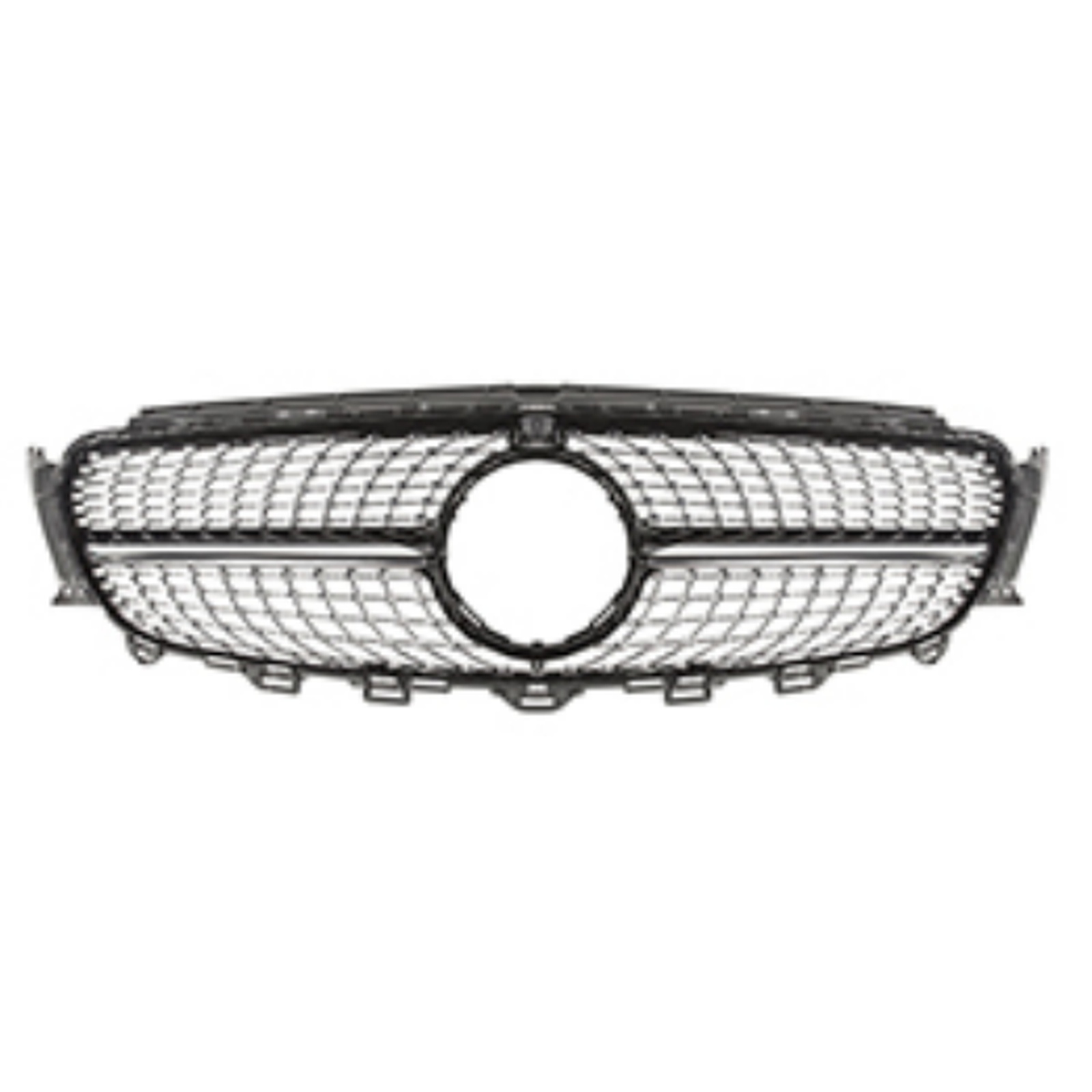 Diamond Grille With Camera Black MTP-BZG-075 for BENZ