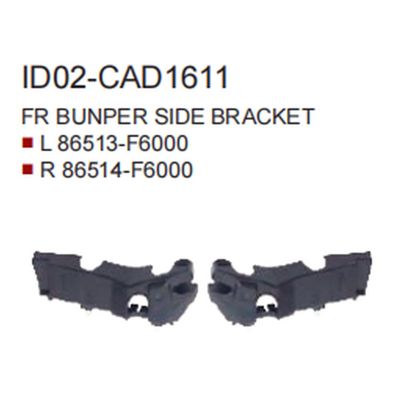 Bracket,Front Bumper KA6050052S for 起亚 Kia