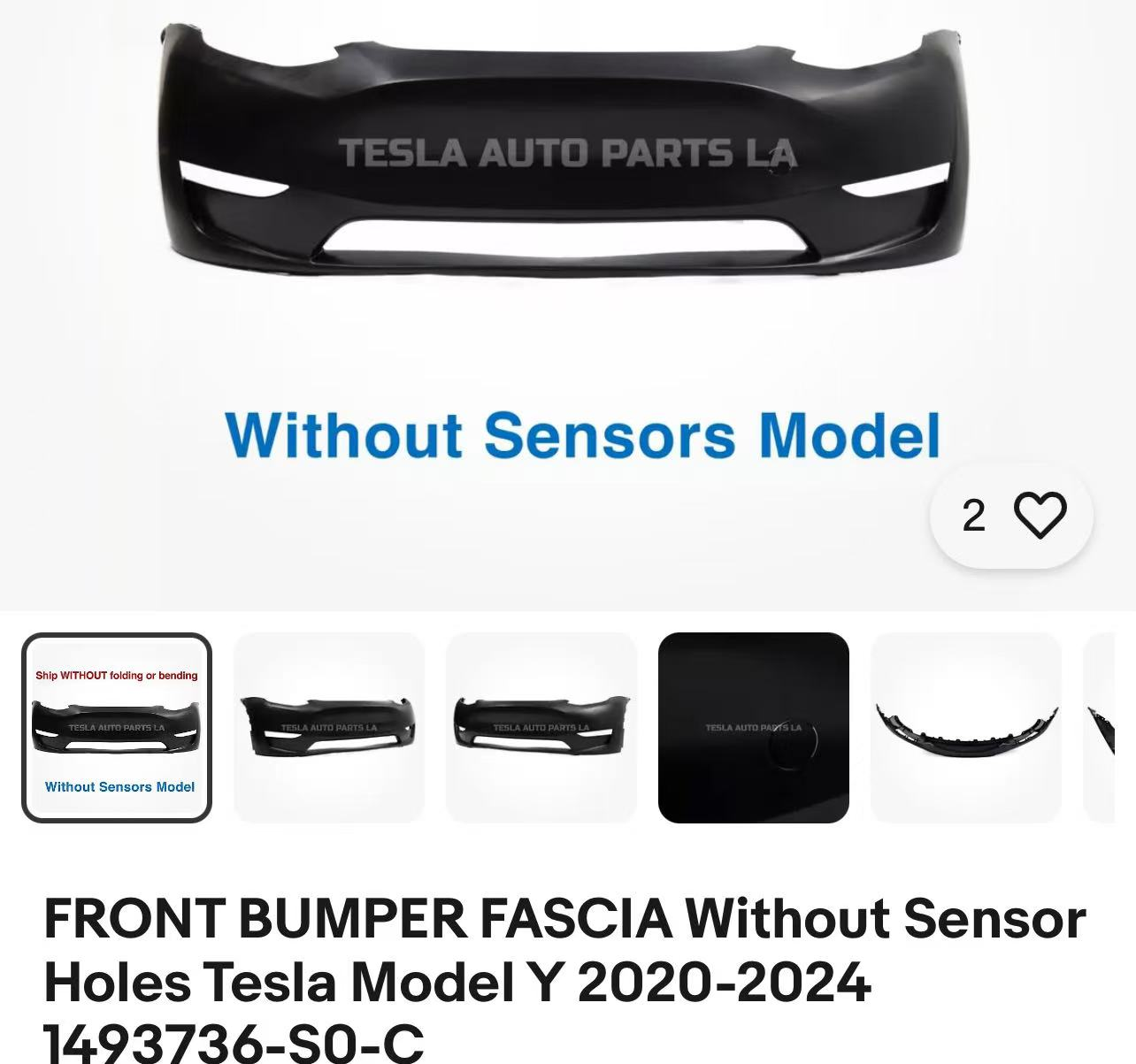 Front Bumper TS0040040K for 特斯拉 Tesla