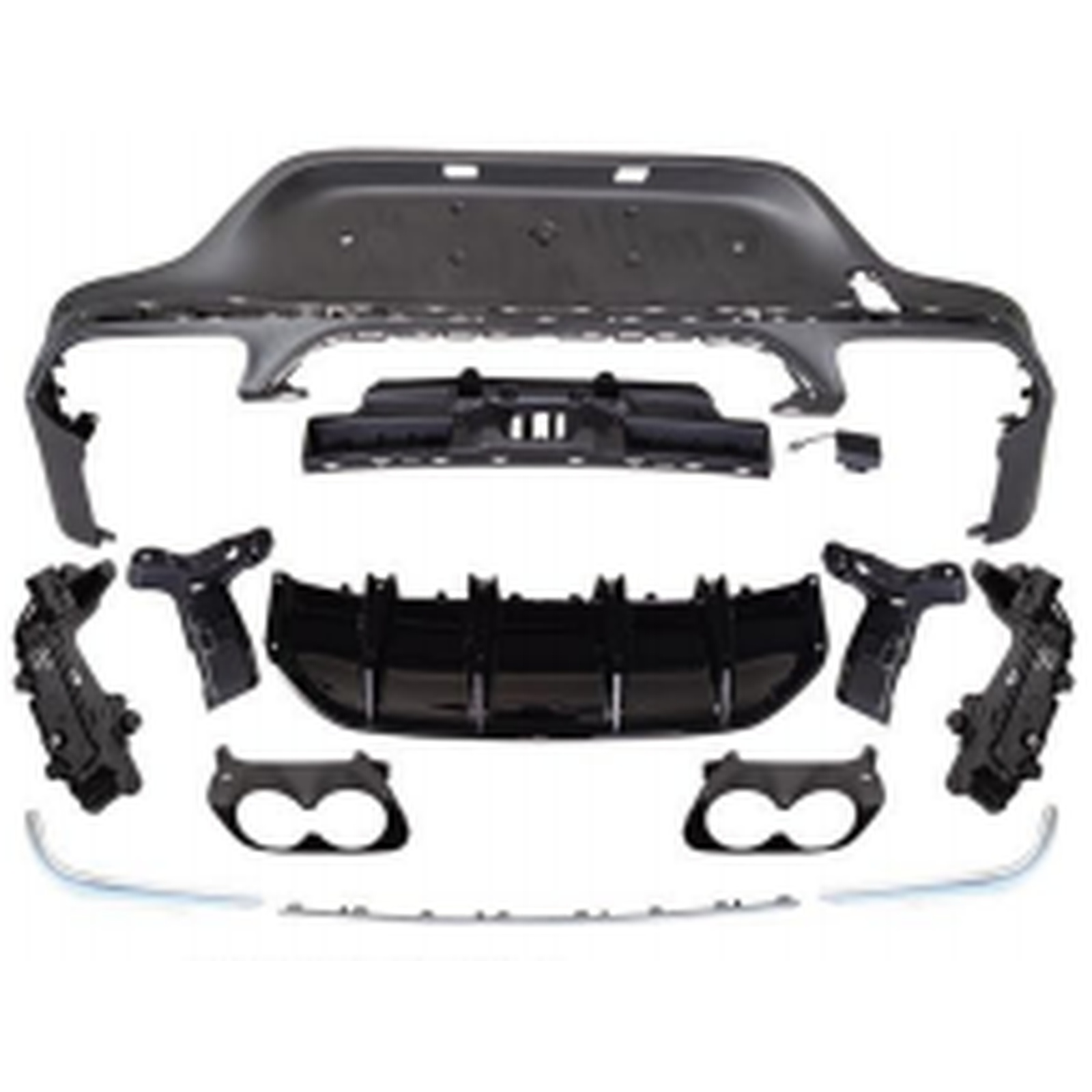 GLC43 Rear Diffuser/For AMG Coupe/Silver MTP-X253-021 for BENZ