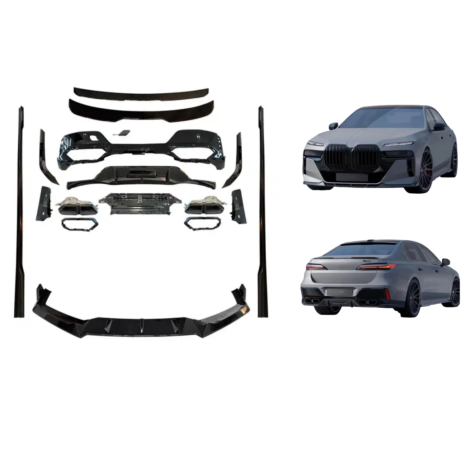 760 Black Knight Aerokit For M-Tech 23+ MTP-G70-004 for BMW
