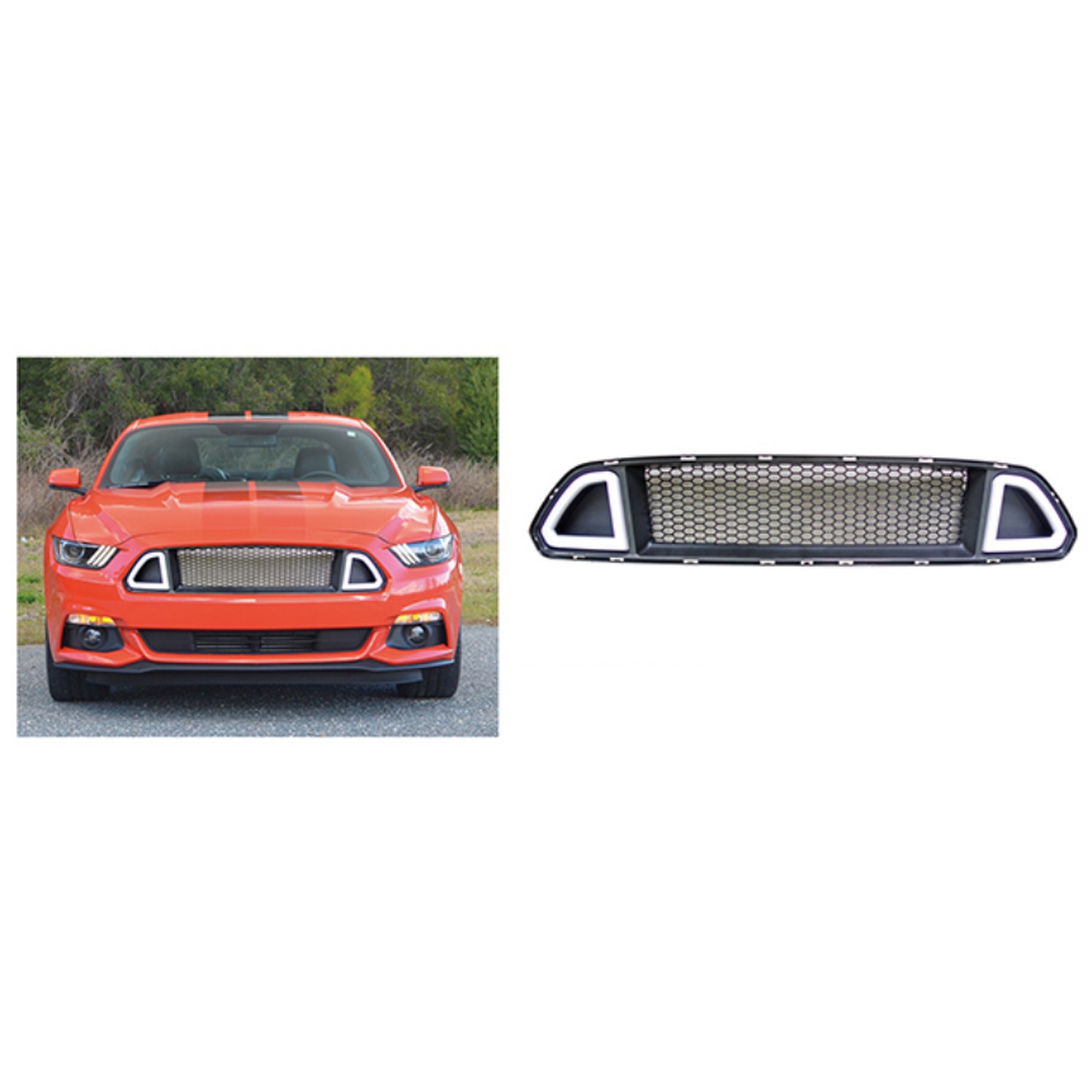 PFT DRL Grille/ MTP-MUST-028 for FORD