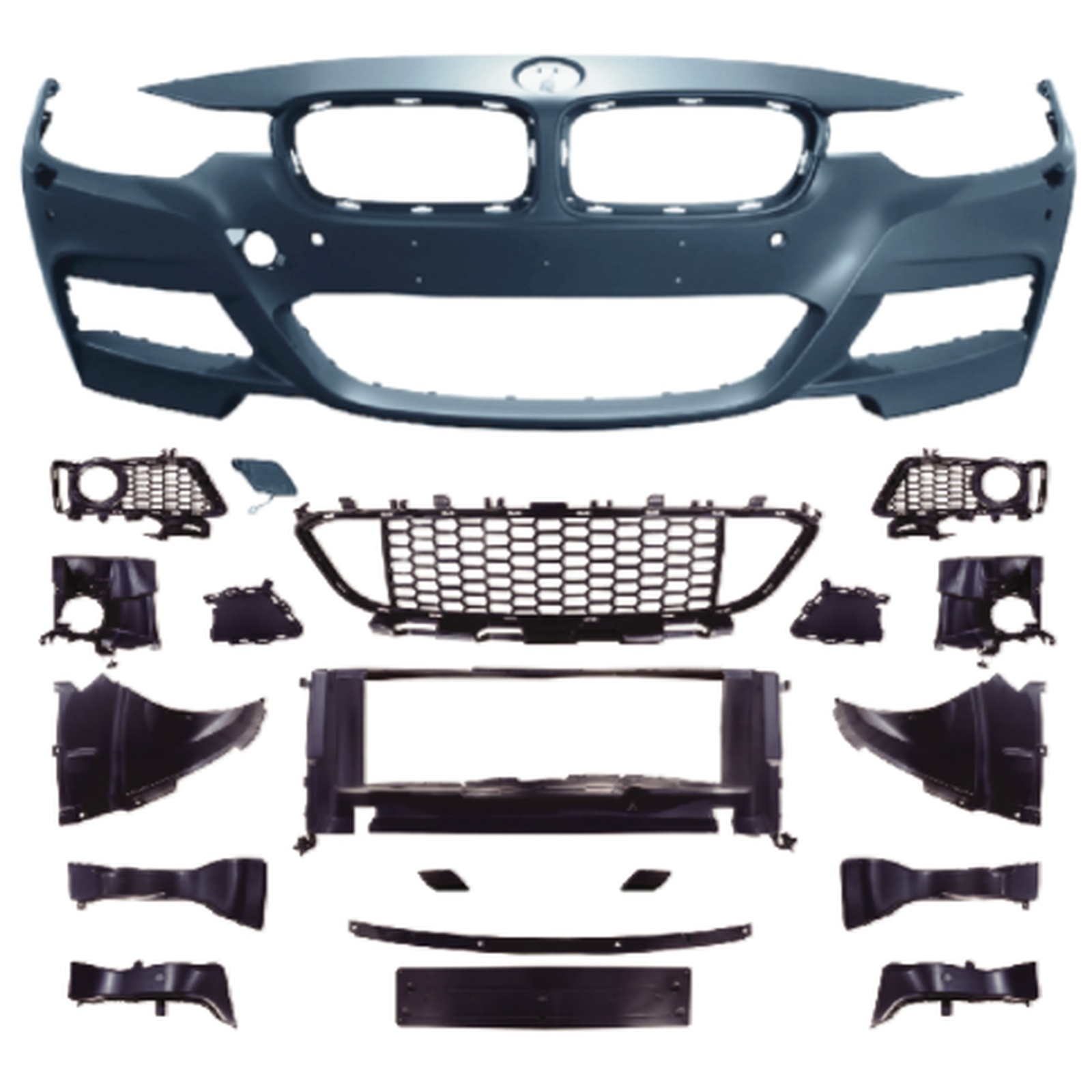 F30 M-Tech Front Bumper Assy MTP-F30-027 for BMW
