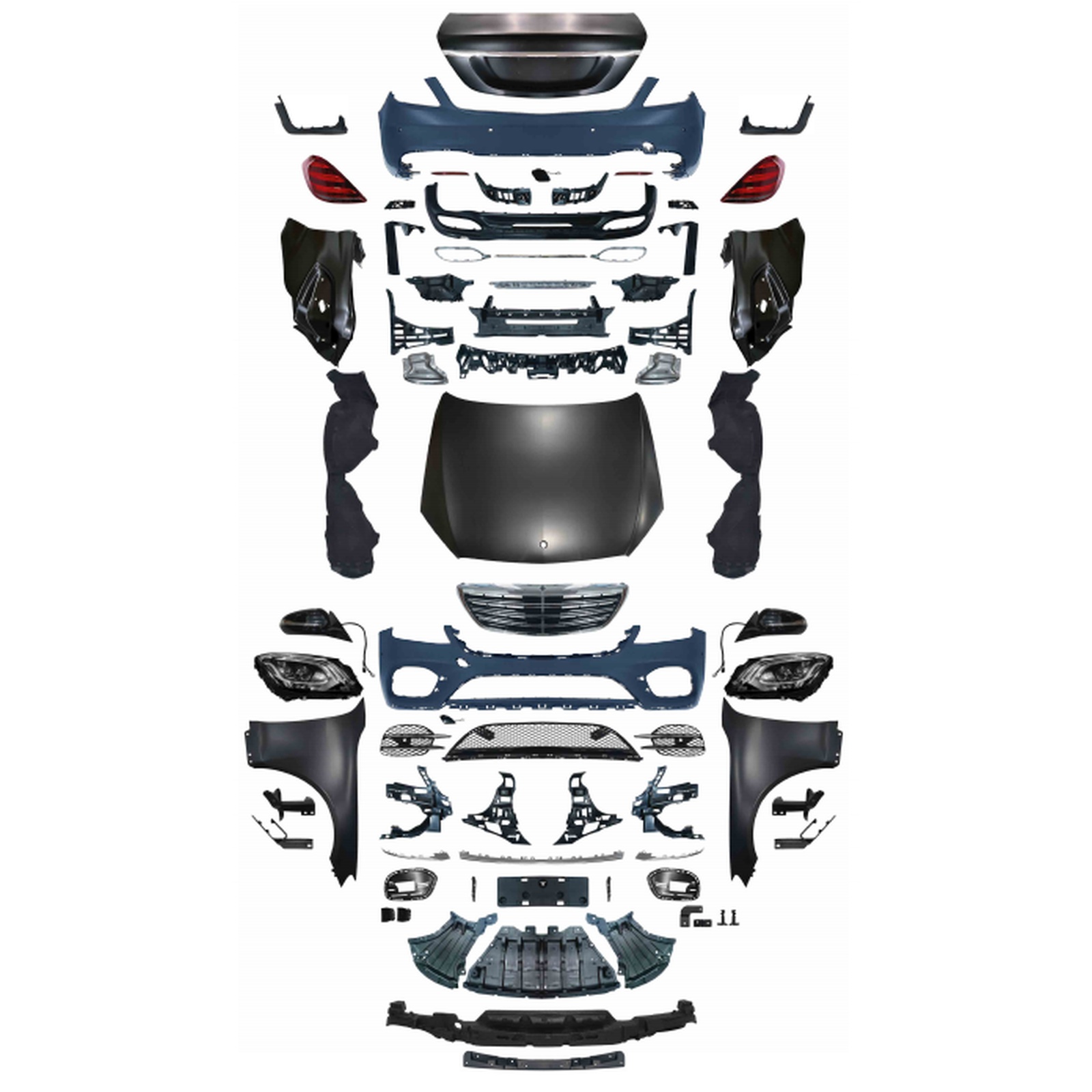 W222 S450 18-20 Old To New Bodykits MTP-W221-003 for BENZ
