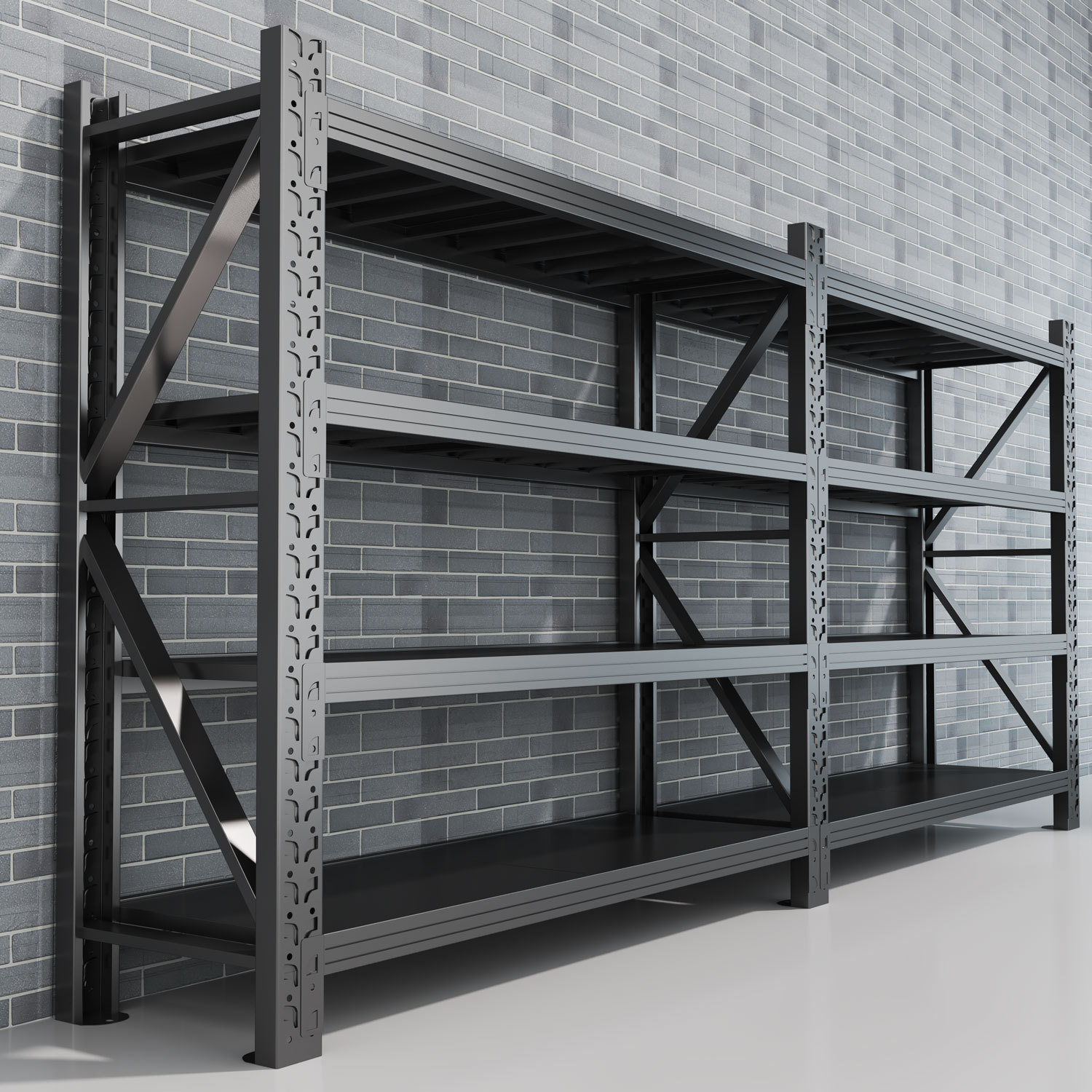 Black 5-tier main frame, 200*50*200cm, Weight: 51.37kg, Dimensions: 0.425mm, MTP-005 for 其他产品