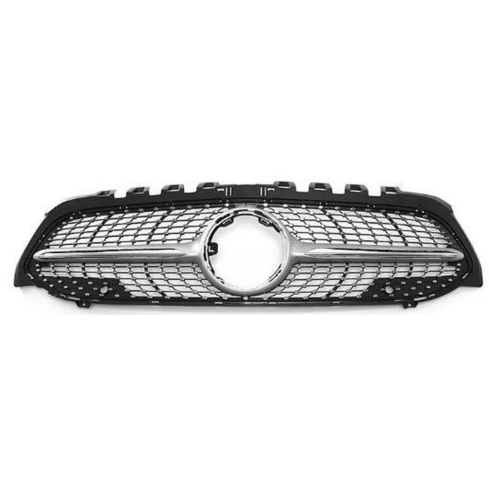 Diamond Grille Silver  WithOUT CAMERA MTP-BZG-012 for BENZ