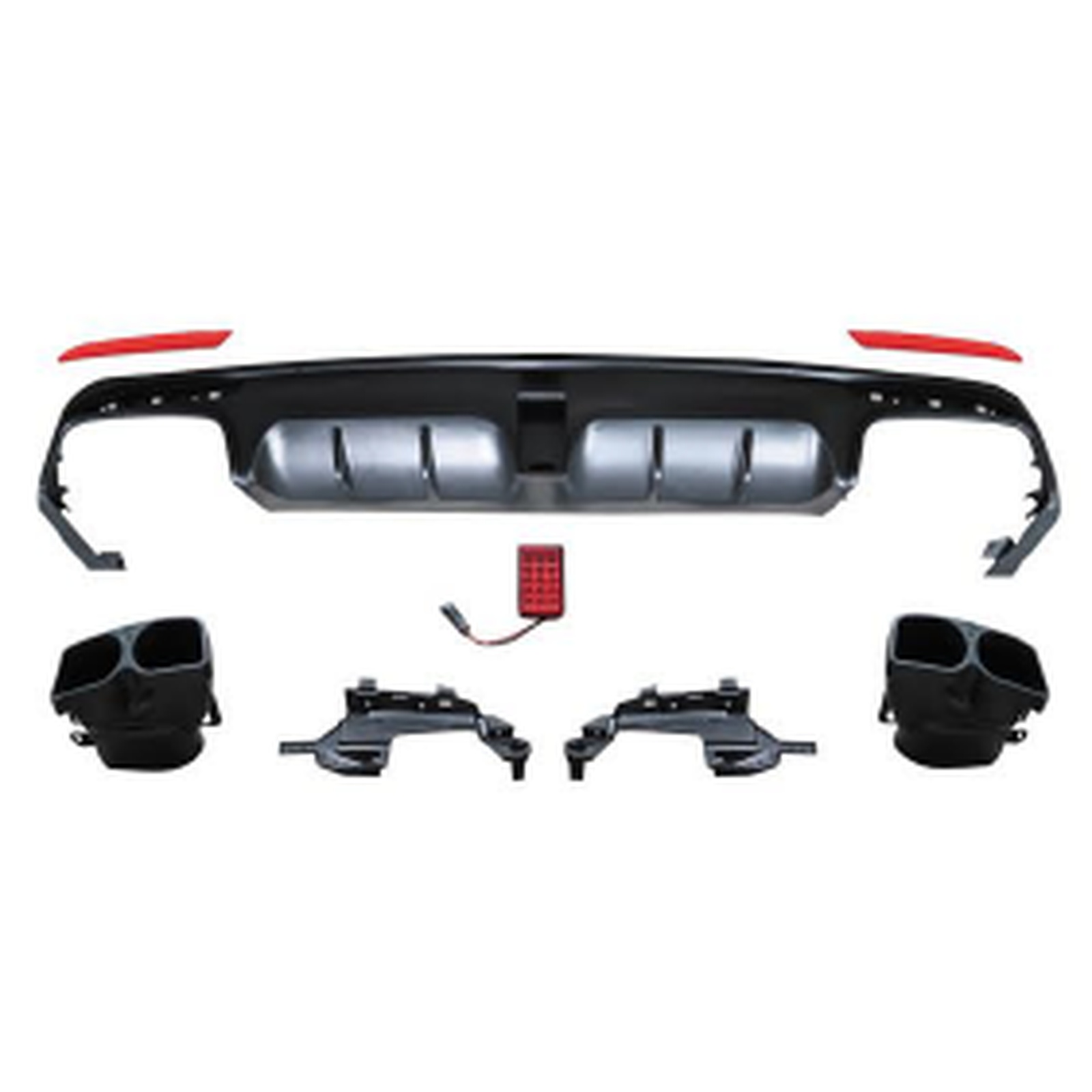BRS Rear Diffuser  With Tips For AMG/For AMG MTP-W222-022 for BENZ