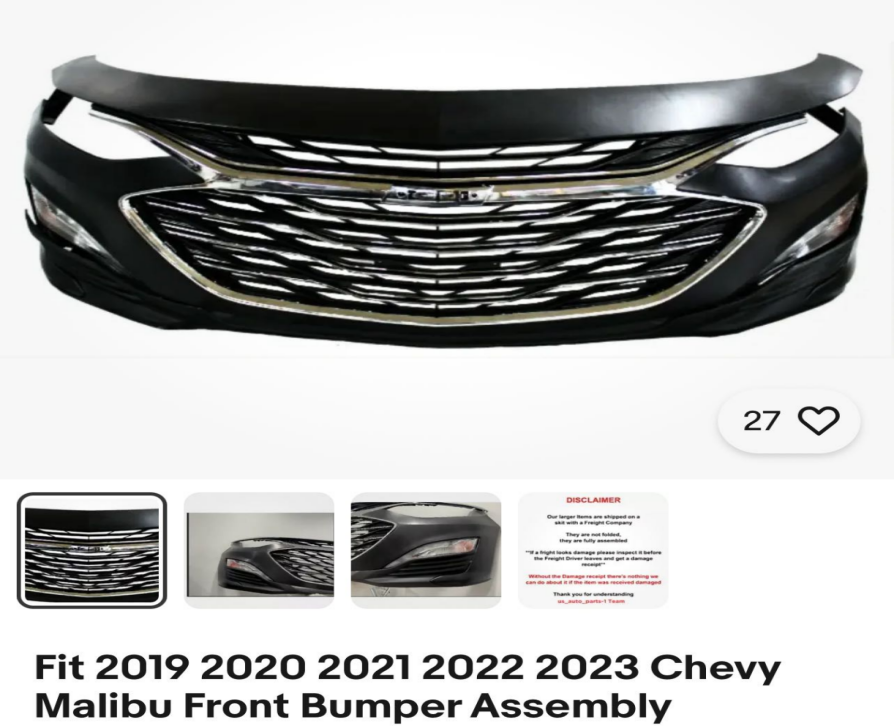 Front Bumper Assy CV0421660WF for 雪佛兰 Chevrolet