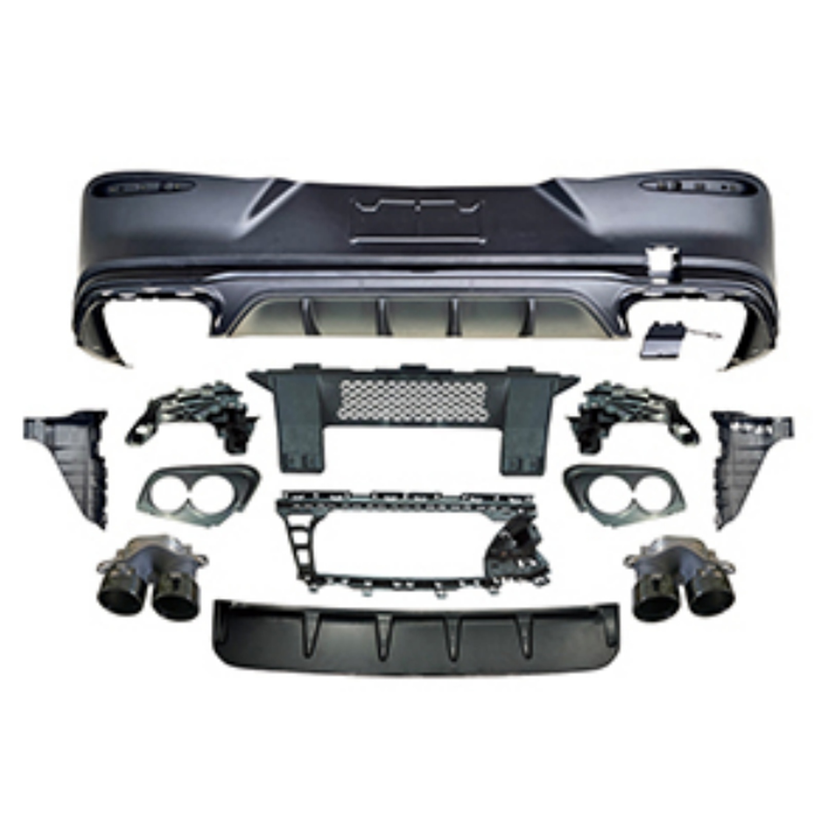 GLC43 Coupe Diffuser With Pipe For AMG-Line/Black MTP-C254-005 for BENZ