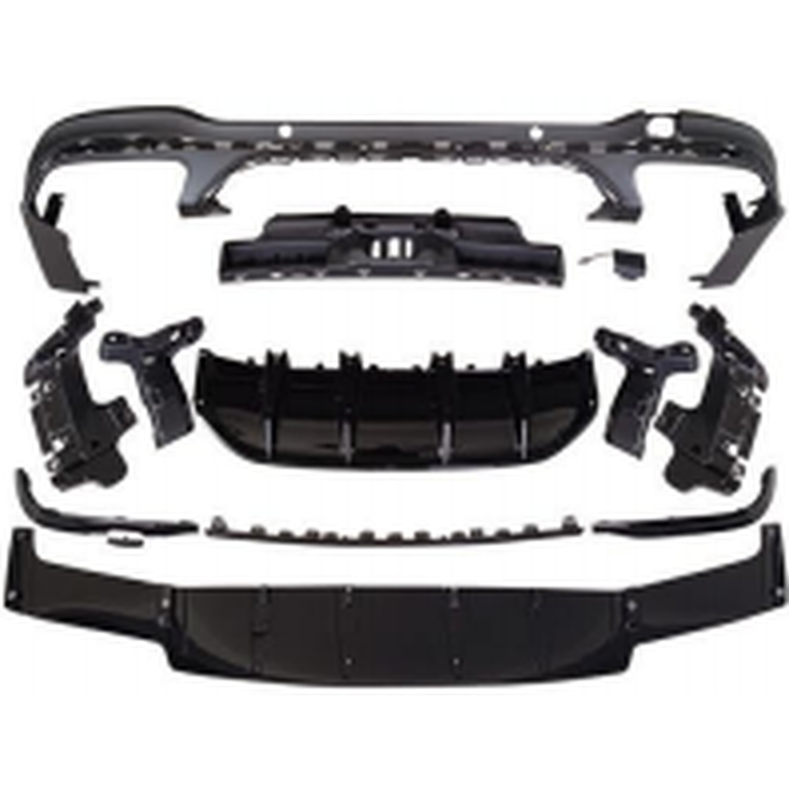 GLC63 Rear Diffuser/For AMG/Black MTP-X253-028 for BENZ