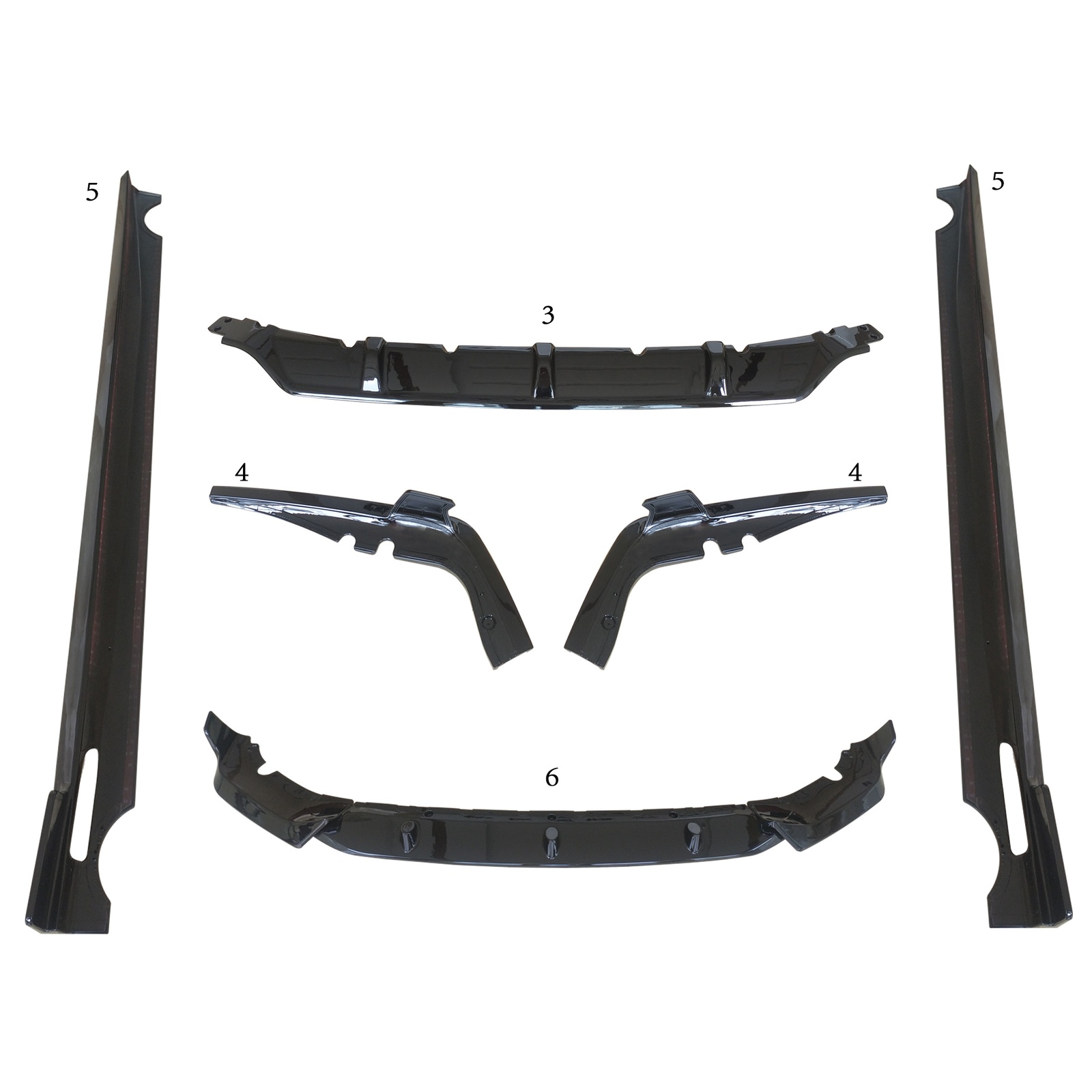 G06 Black Warrior Bodykit (three-piece) A Style MTP-G06-005 for BMW