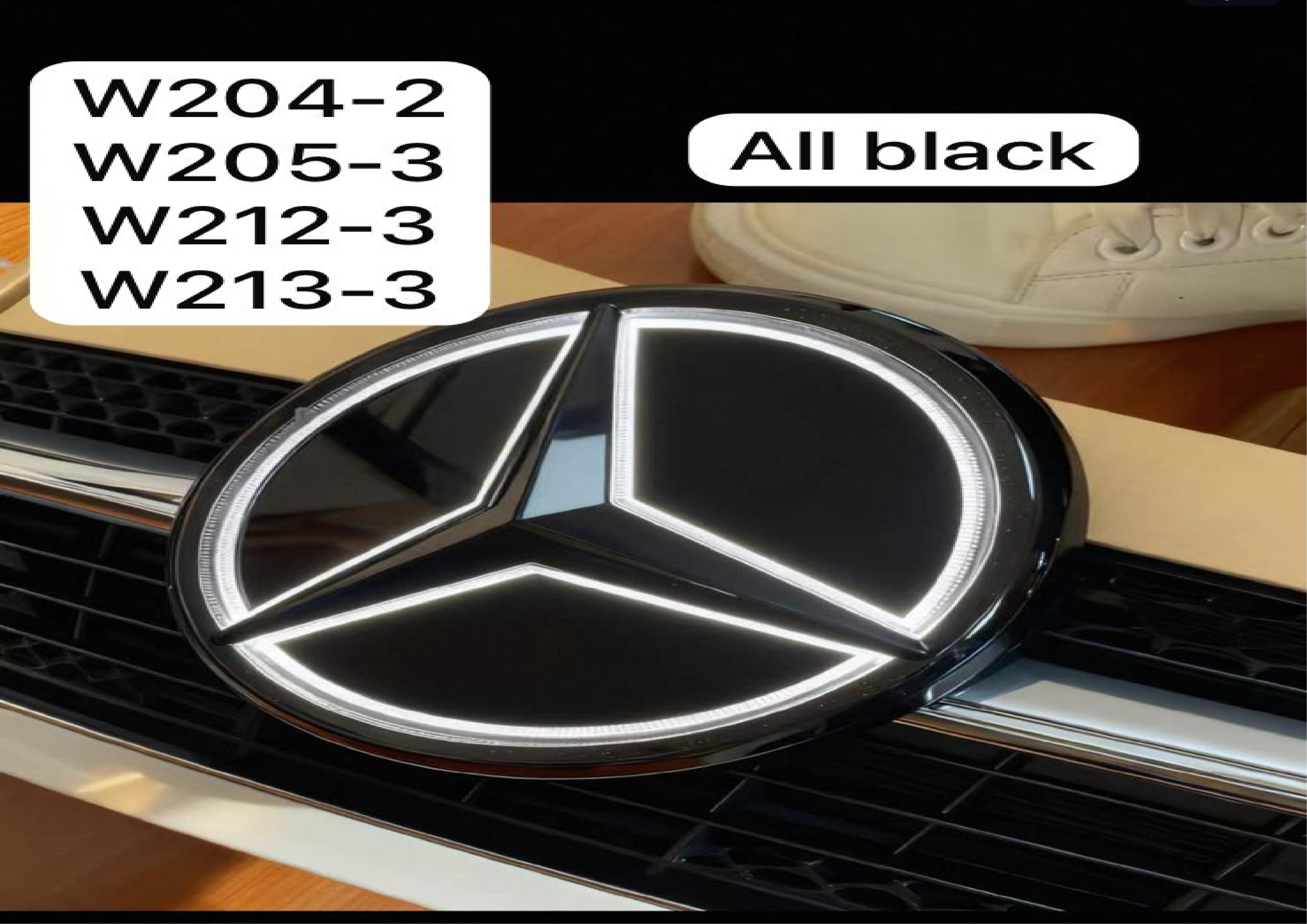 Mirror-finish Illuminated Grille Logo MTP-019 for LOGO