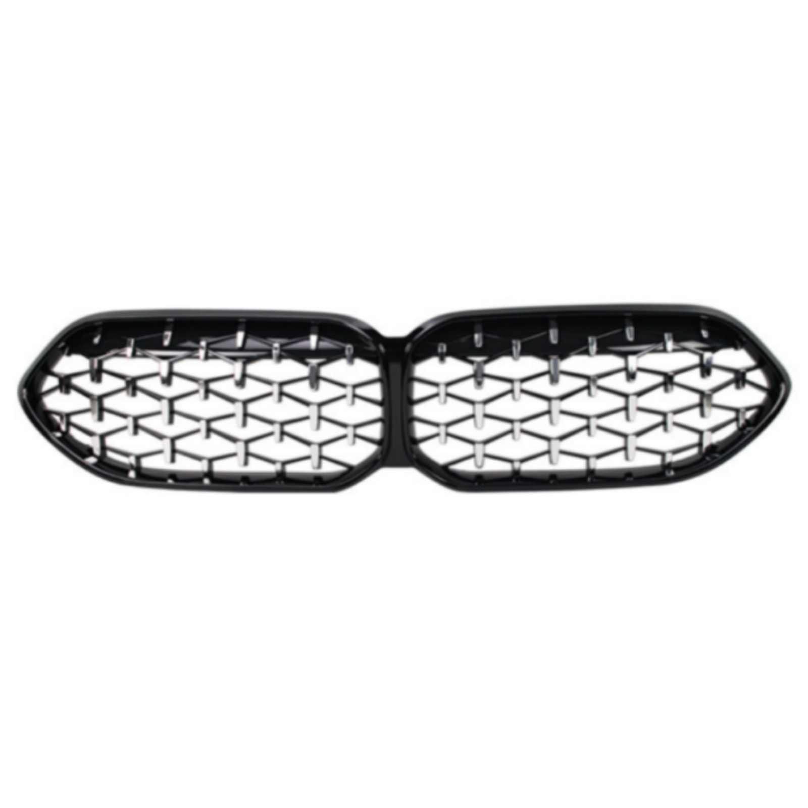Black frame with chrome point grille MTP-BMG-486 for BMW