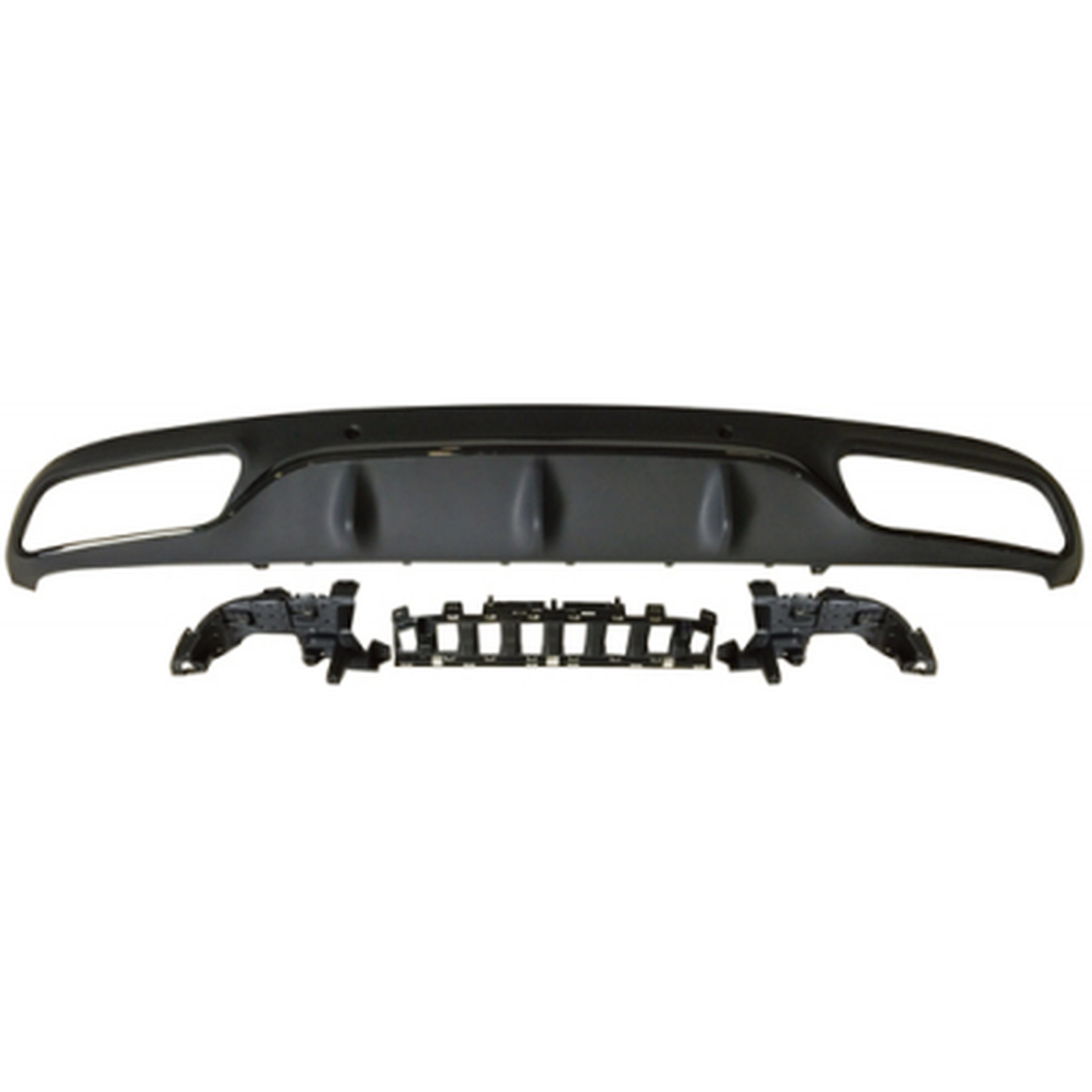 C205 C63 Coupe Rear Diffuser/For AMG Coupe/Black/ MTP-W205-020 for BENZ