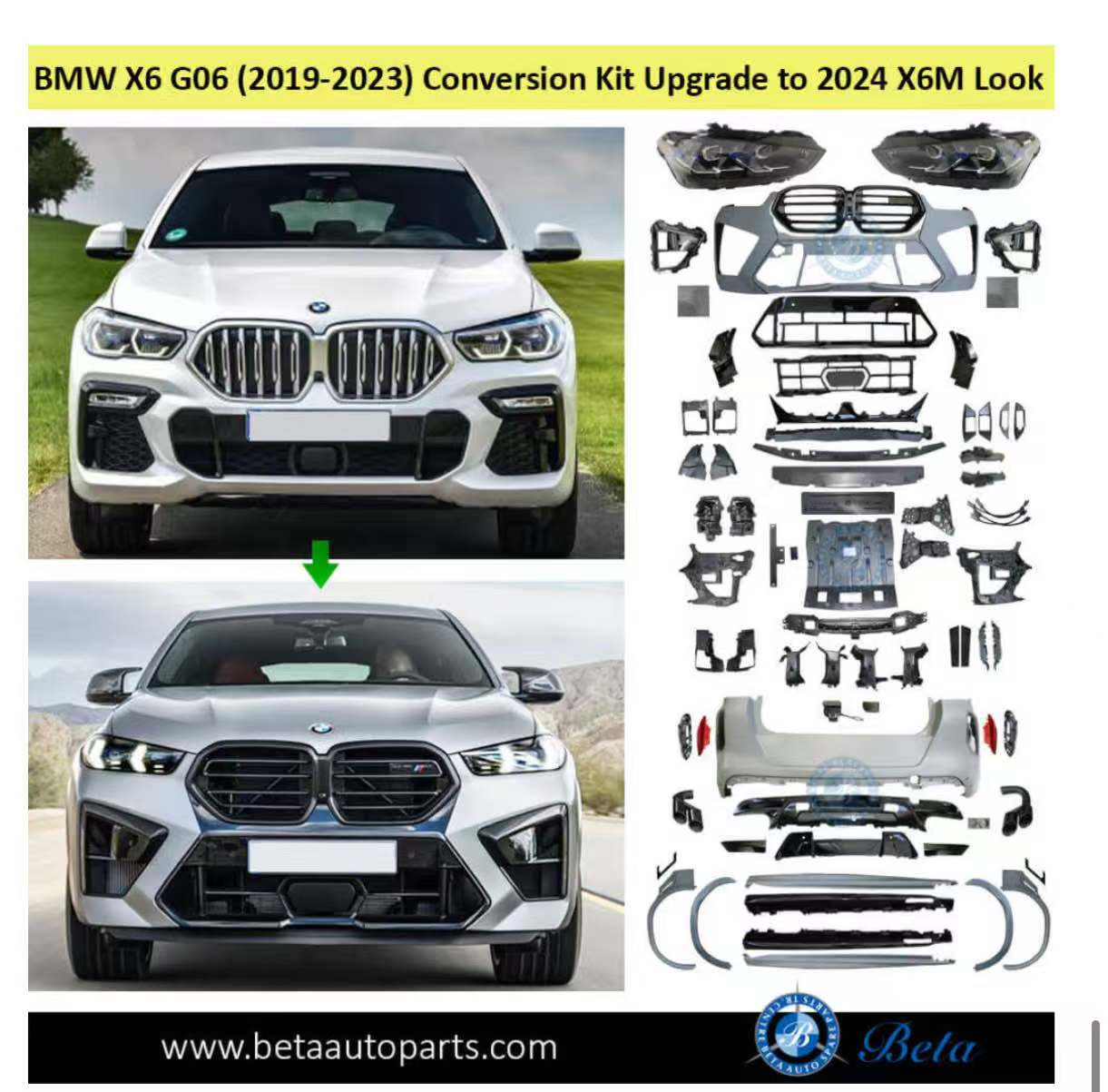 Front Bumper Upgrade Kit BMT0871810 for 宝马改装 BMW Tuning