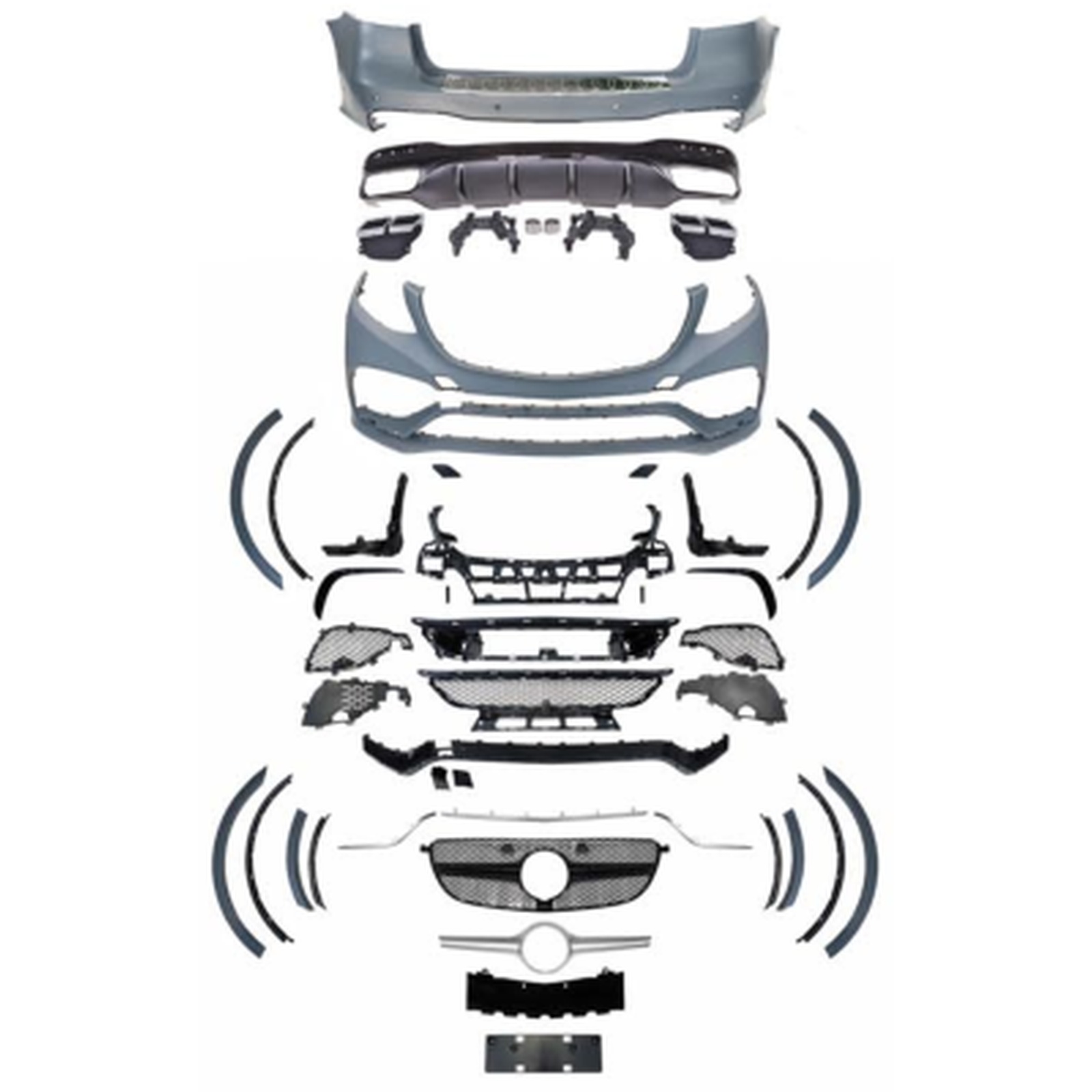 GLE63 Bodykit For Normal 15-19 MTP-W166-003 for BENZ