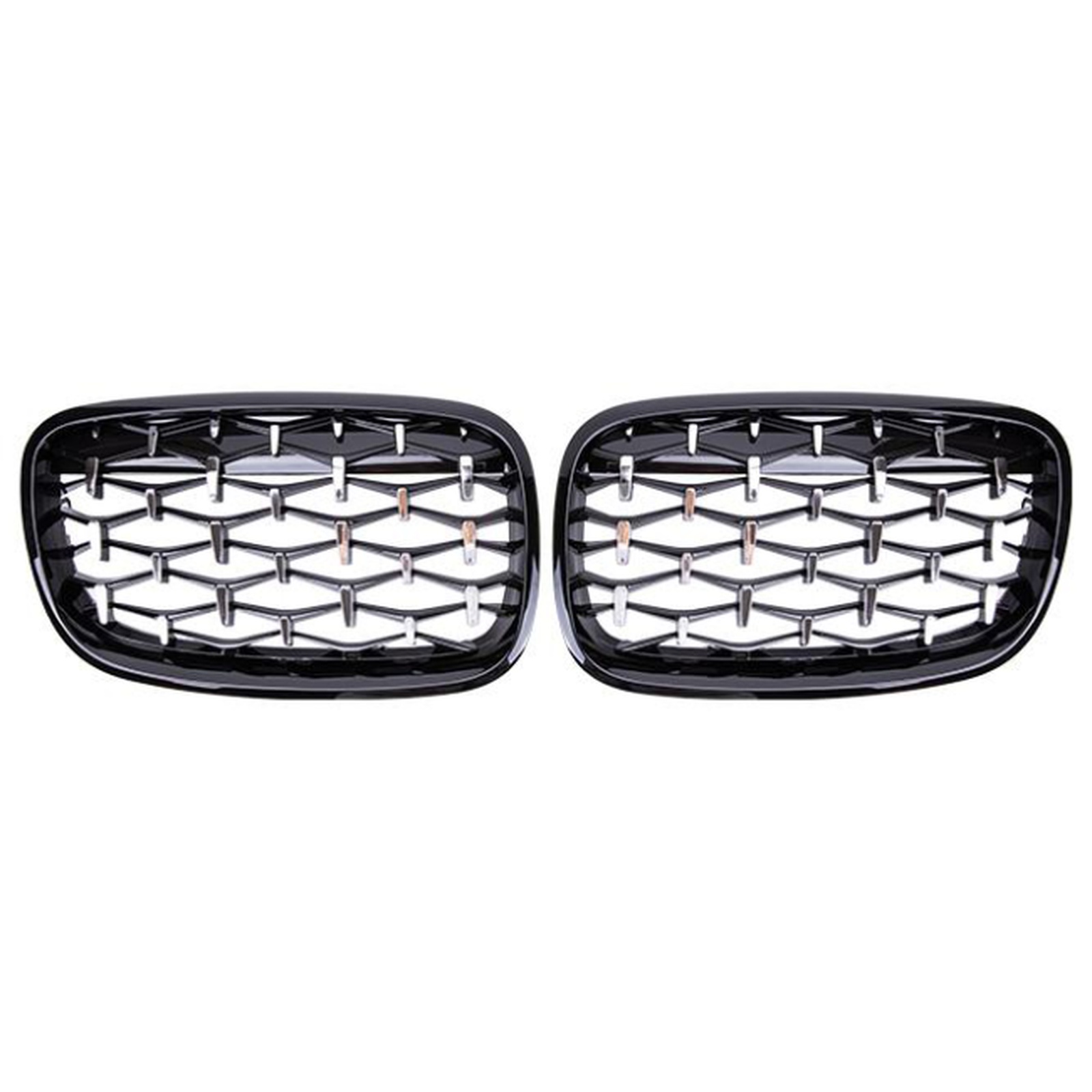 Black frame with chrome point Grille MTP-BMG-281 for BMW
