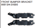 Bracket,Front Bumper HN0180051 for 现代 Hyundai