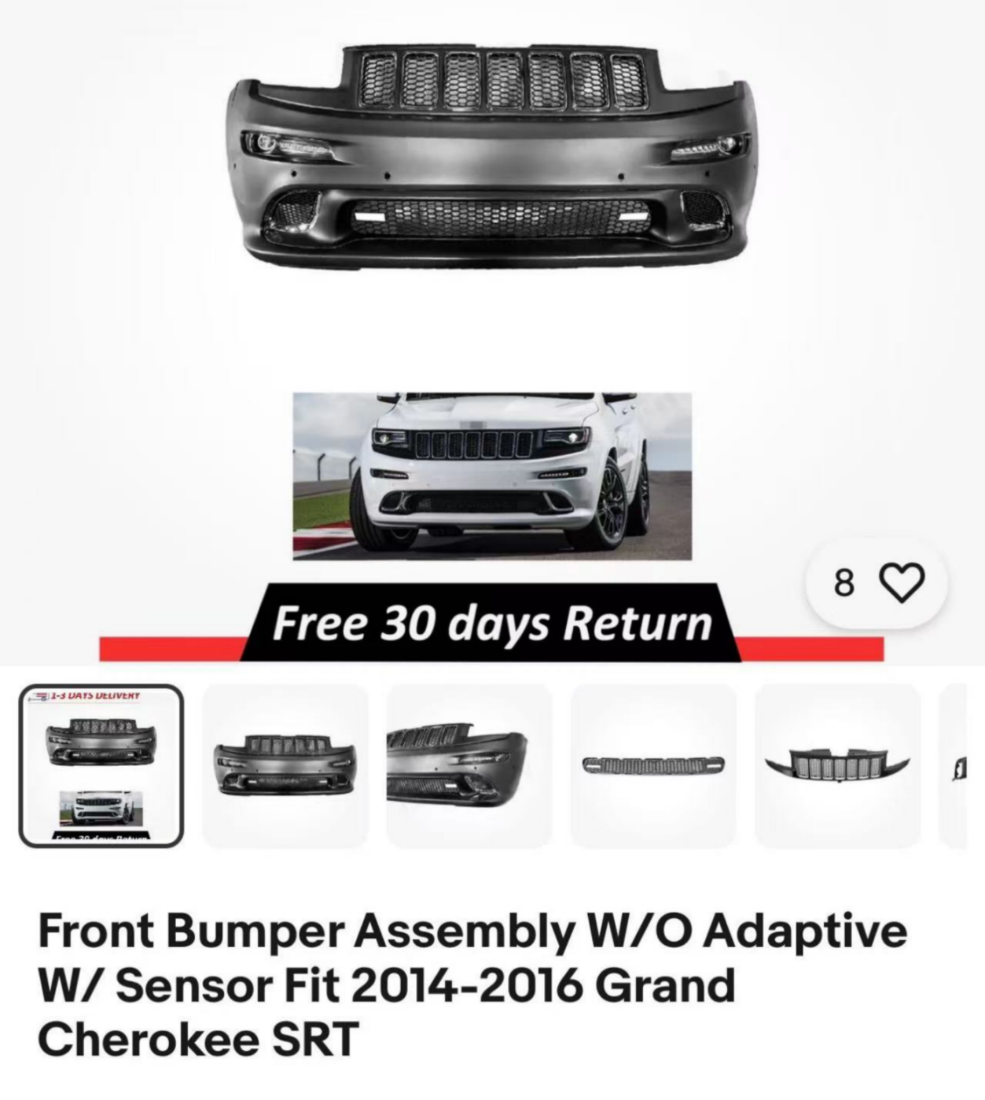 Bumper set complete JP0171220 for 吉普 Jeep