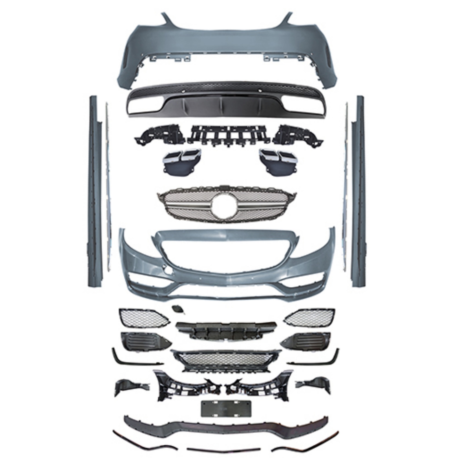 W205/C205 C63 Front Bumper For Normal MTP-W205-002 for BENZ