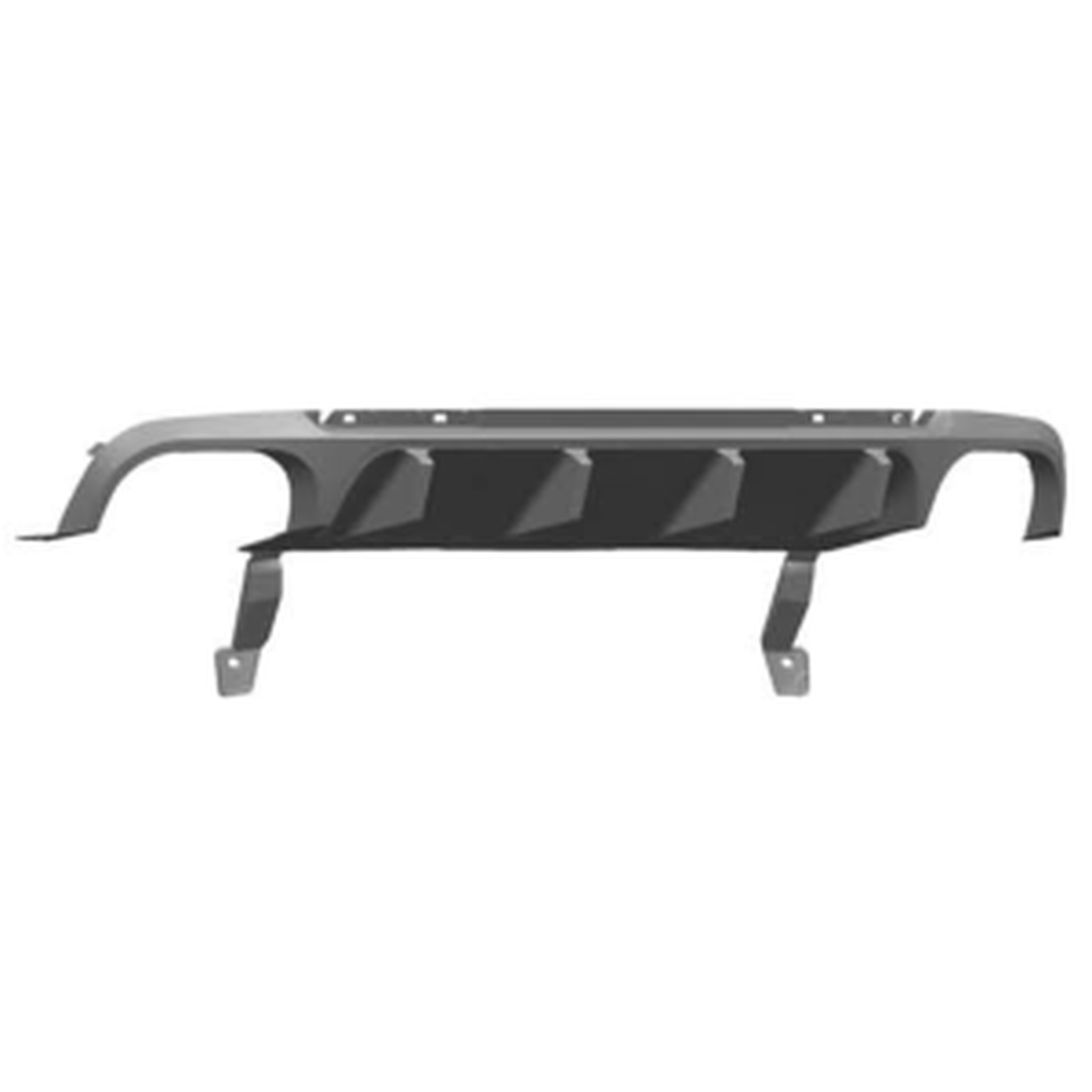 AMPP Rock Rear Diffuser For 13-14 GT500 MTP-MUST-090 for FORD