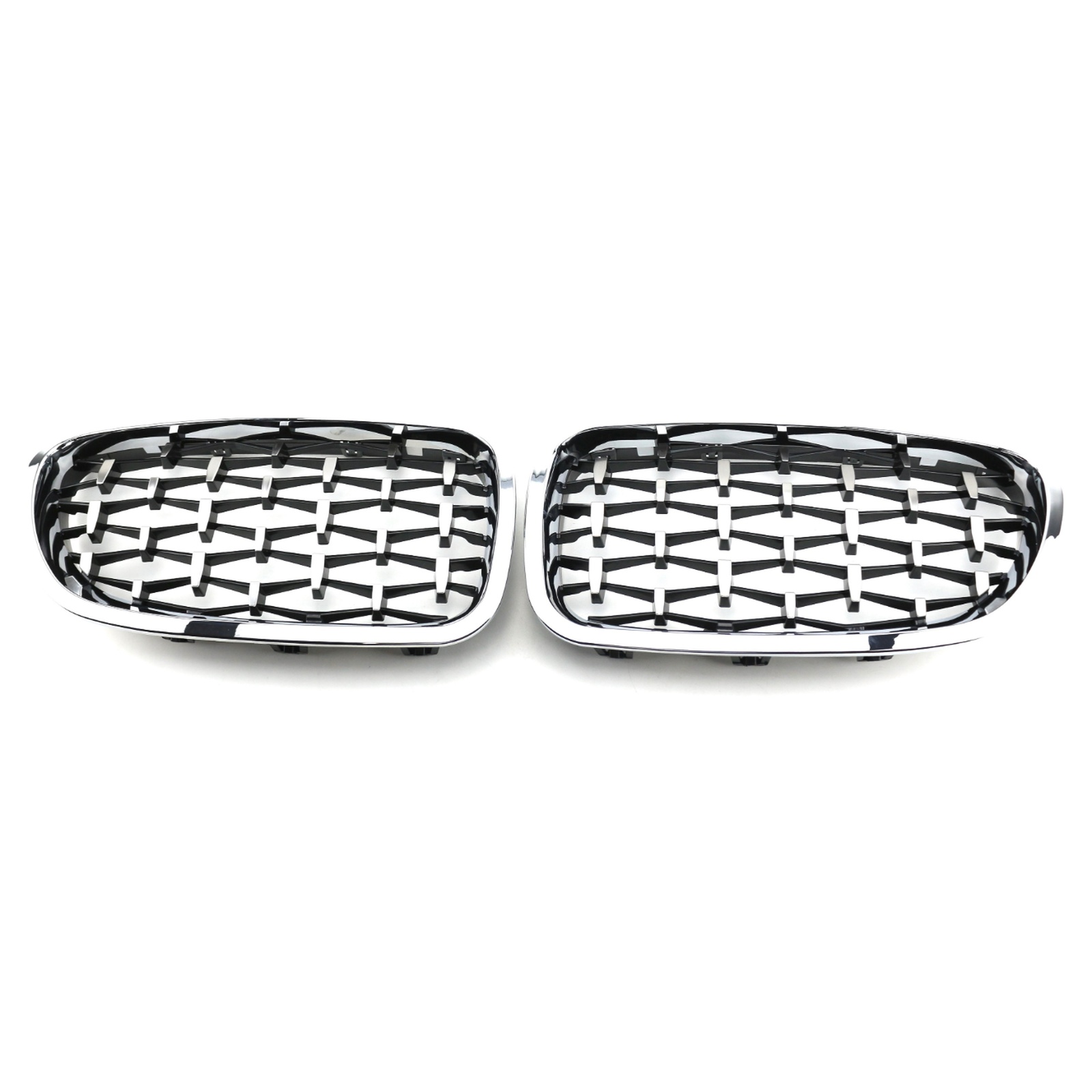 Chrome frame with chrome point Grille MTP-BMG-146 for BMW