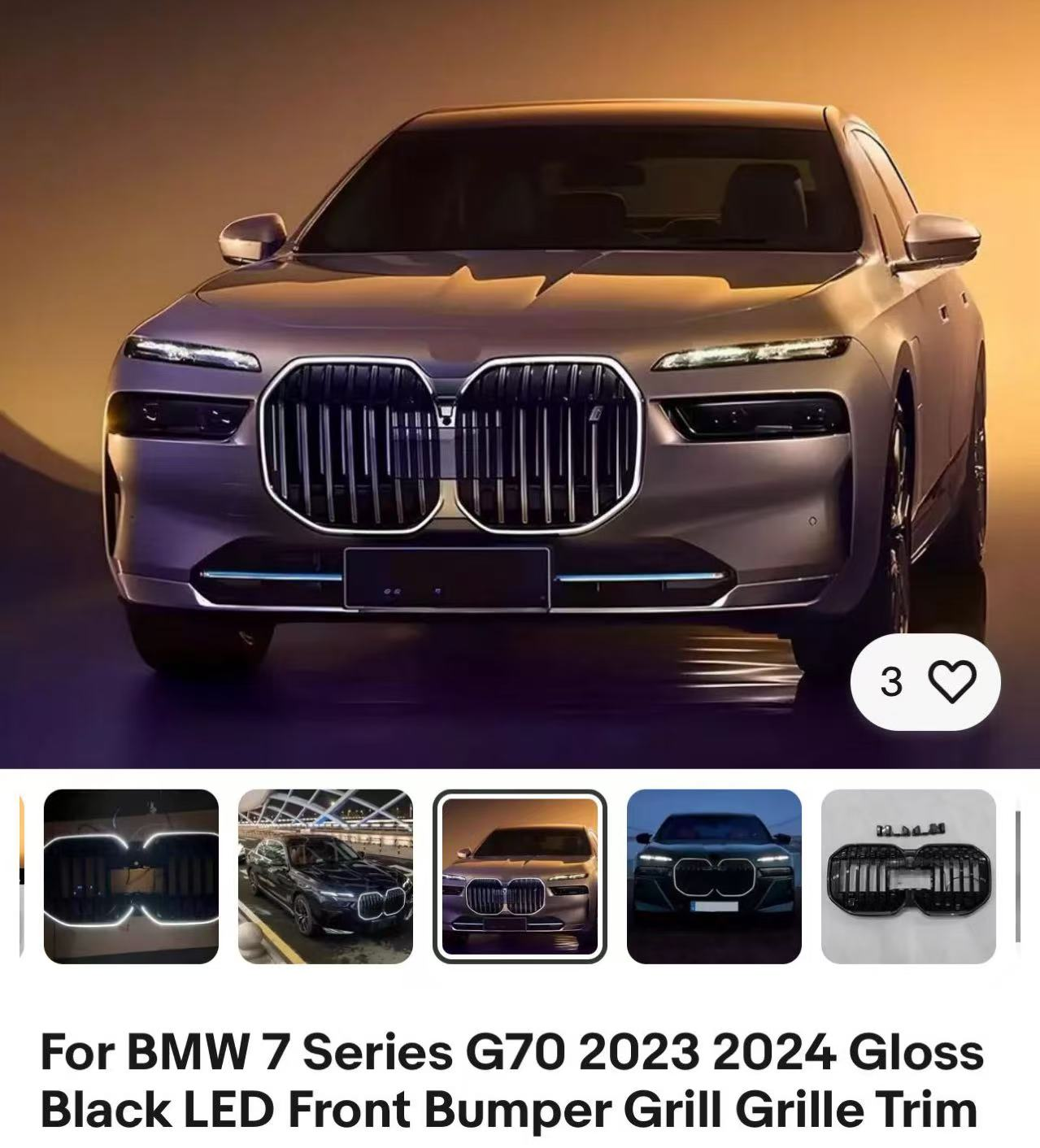 Grille BM0760070 for 宝马 BMW
