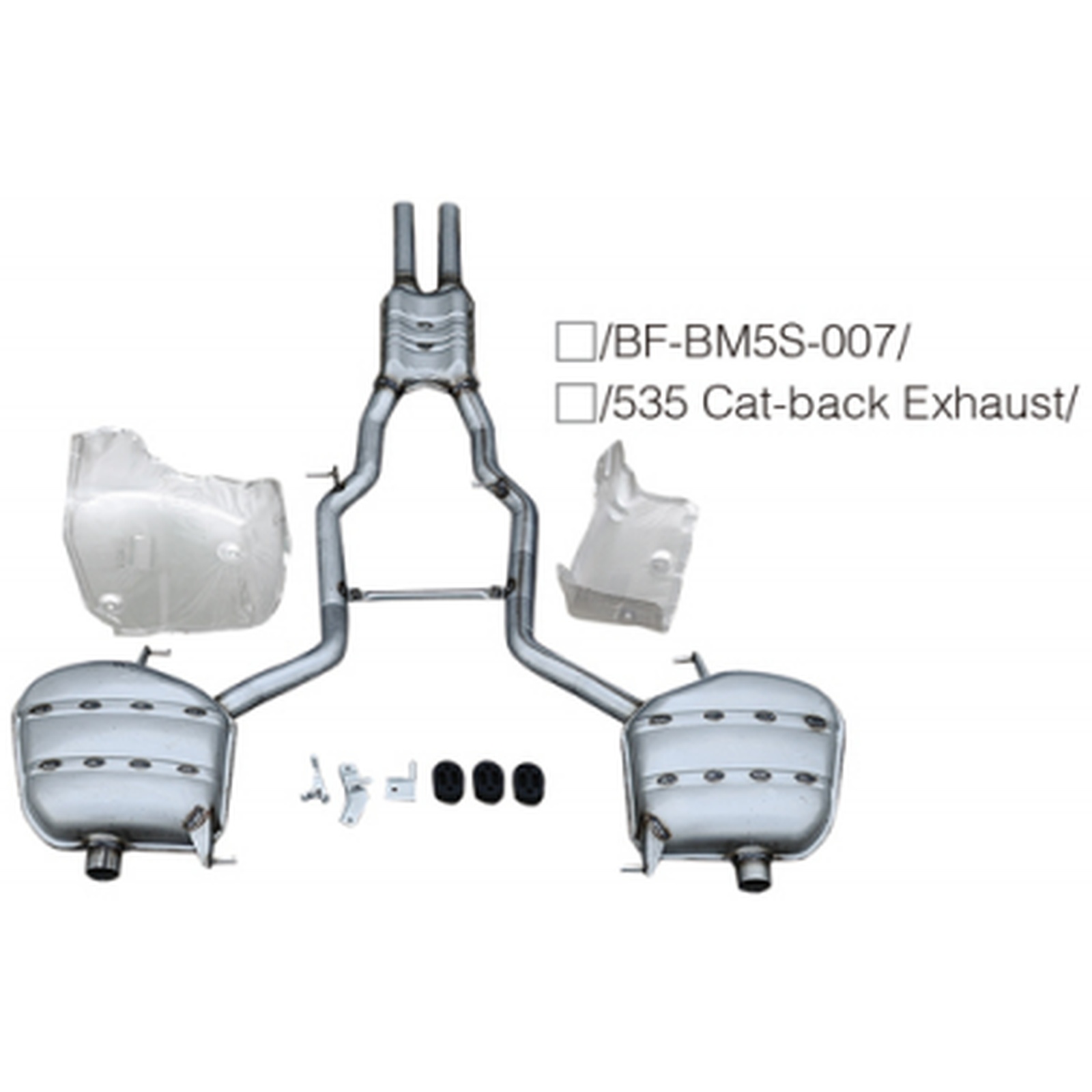 535 Cat-back Exhaust MTP-F10-038 for BMW