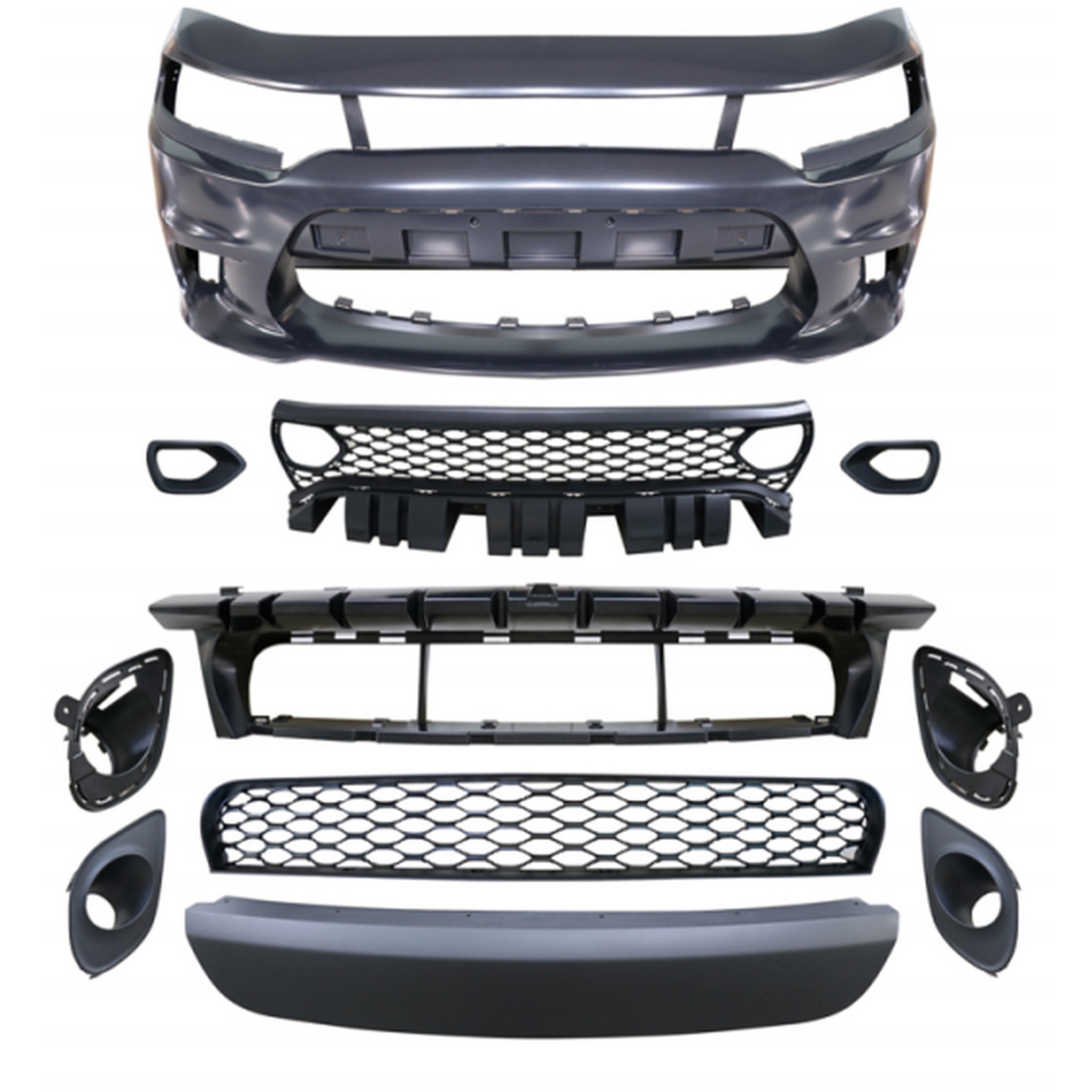 2019 Hellcat Front Bumper With Fog Lamp Hole MTP-CHARG-004 for DODGE