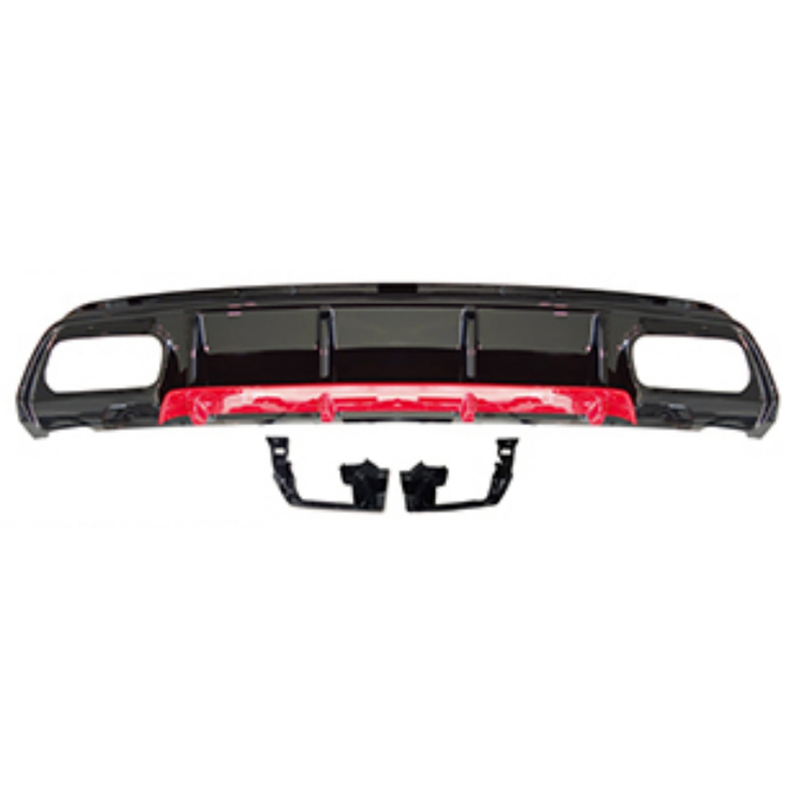 A45 Rear Diffuser/For AMG/Gloss Black & Red/ MTP-W176-014 for BENZ