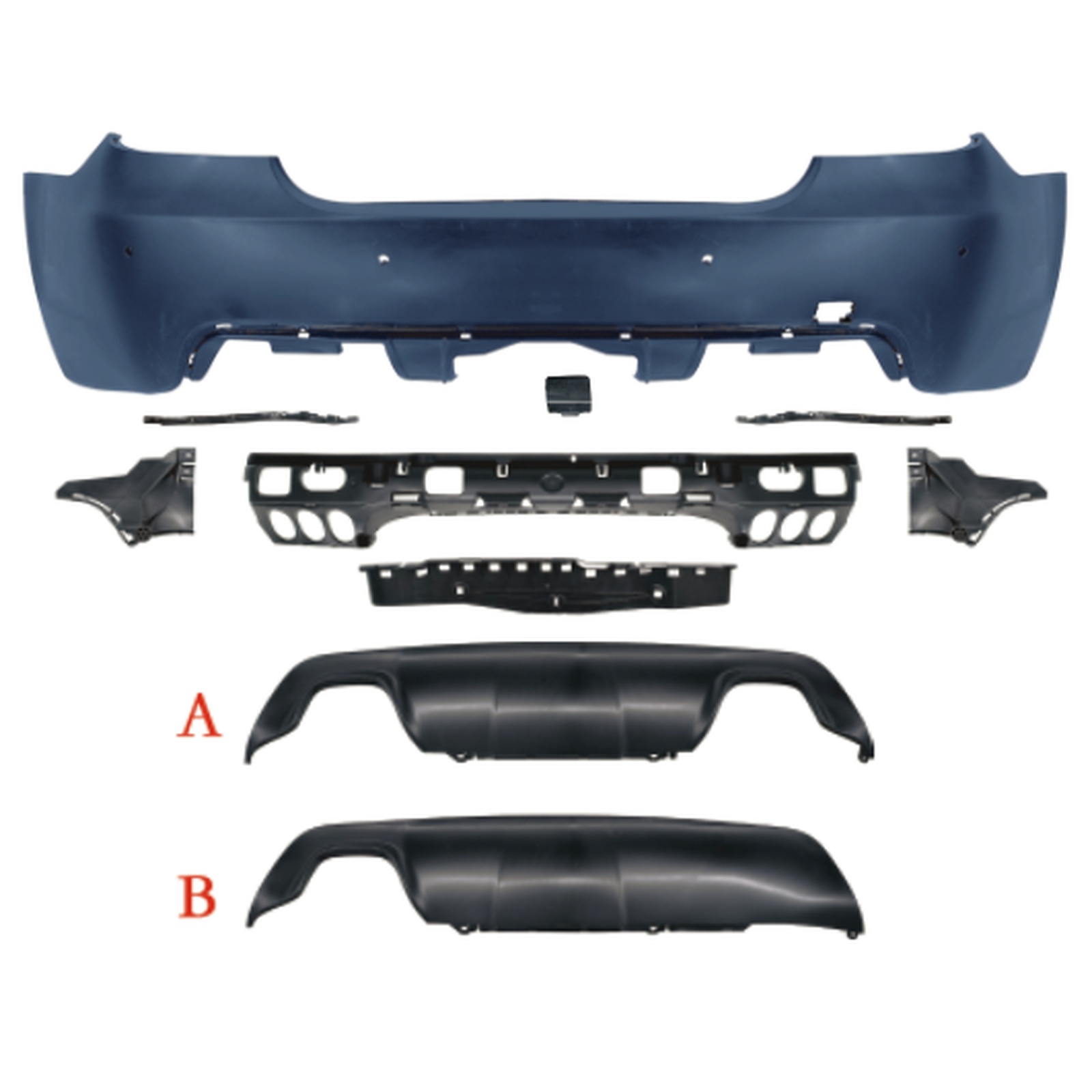 E60 M-Tech Rear Bumper Assy MTP-E60-019 for BMW