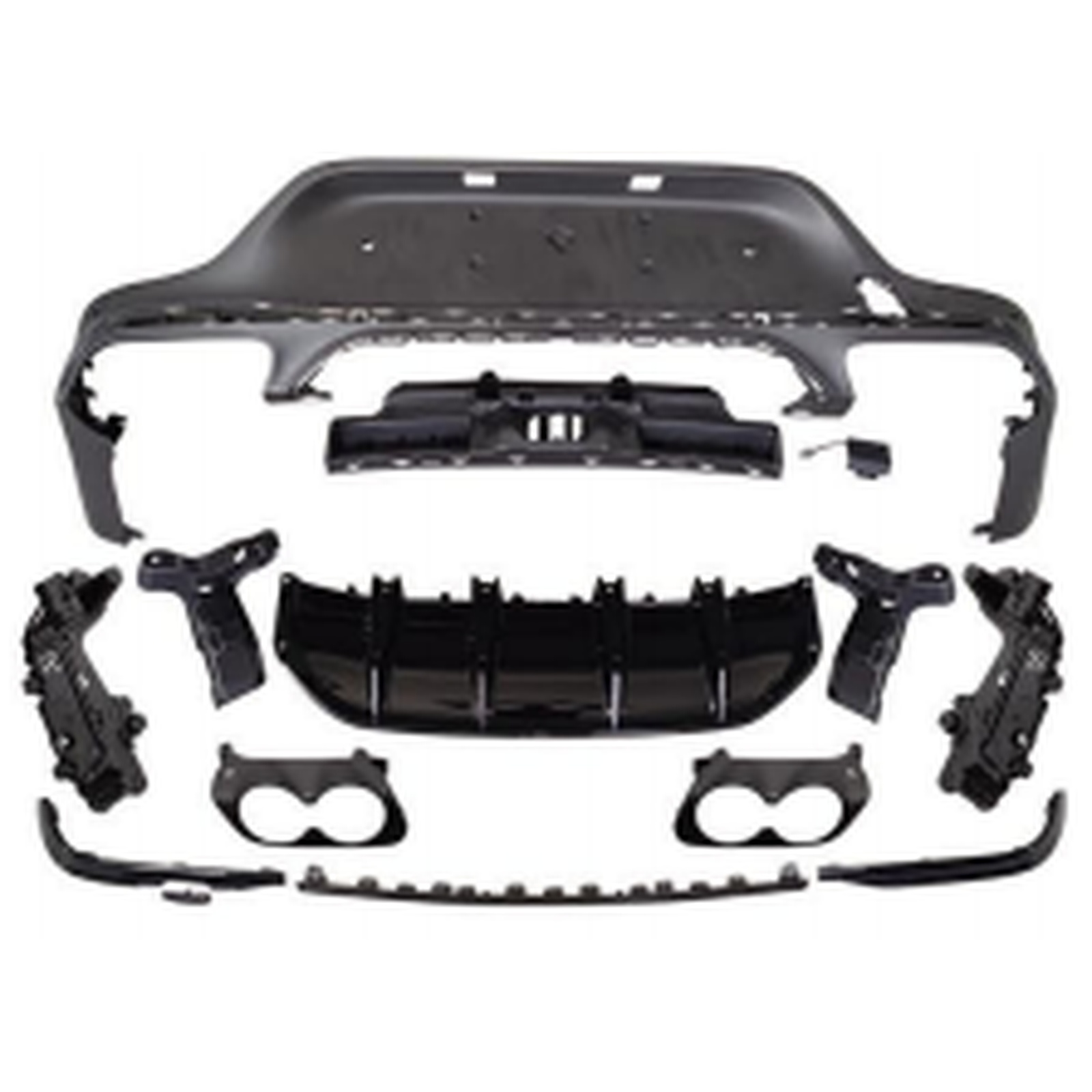 GLC43 Rear Diffuser/For AMG Coupe/Black MTP-X253-022 for BENZ