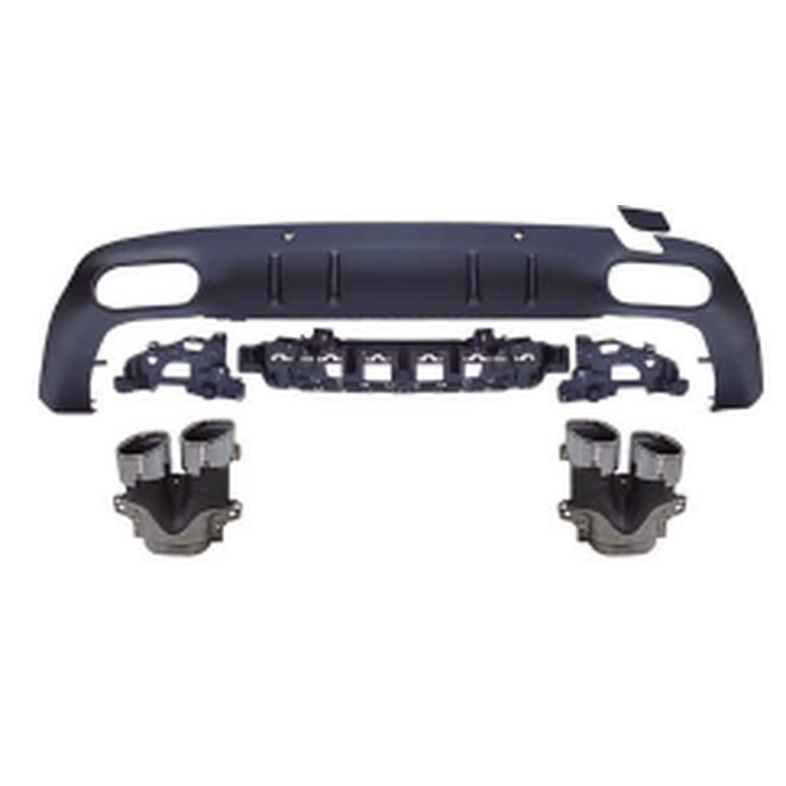 CLS53 Rear Diffuser With silver tips/(For AMG)/18+ MTP-W257-004 for BENZ