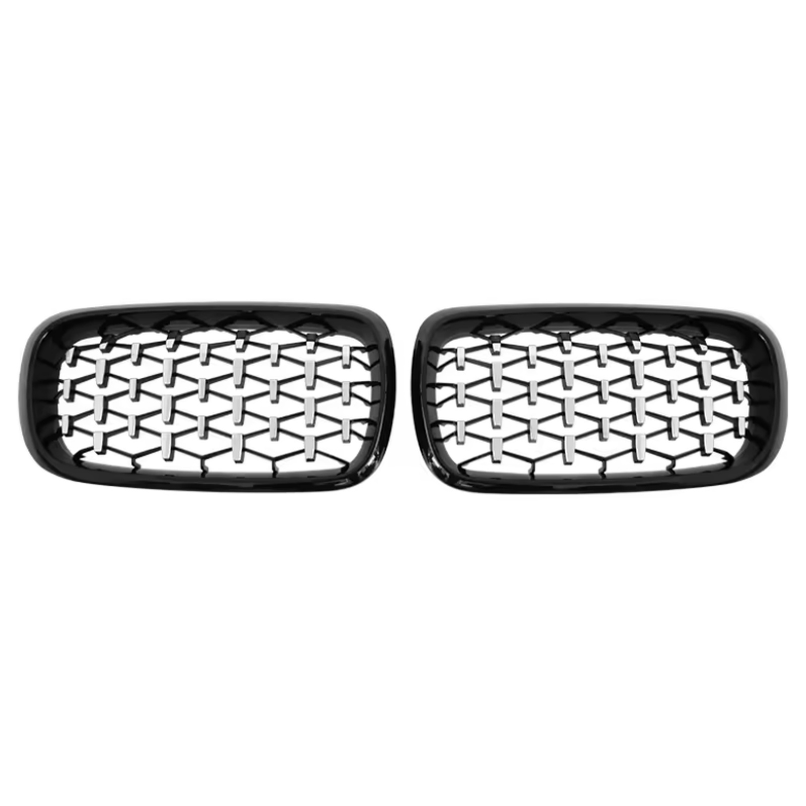 Black frame with chrome point Grille MTP-BMG-288 for BMW