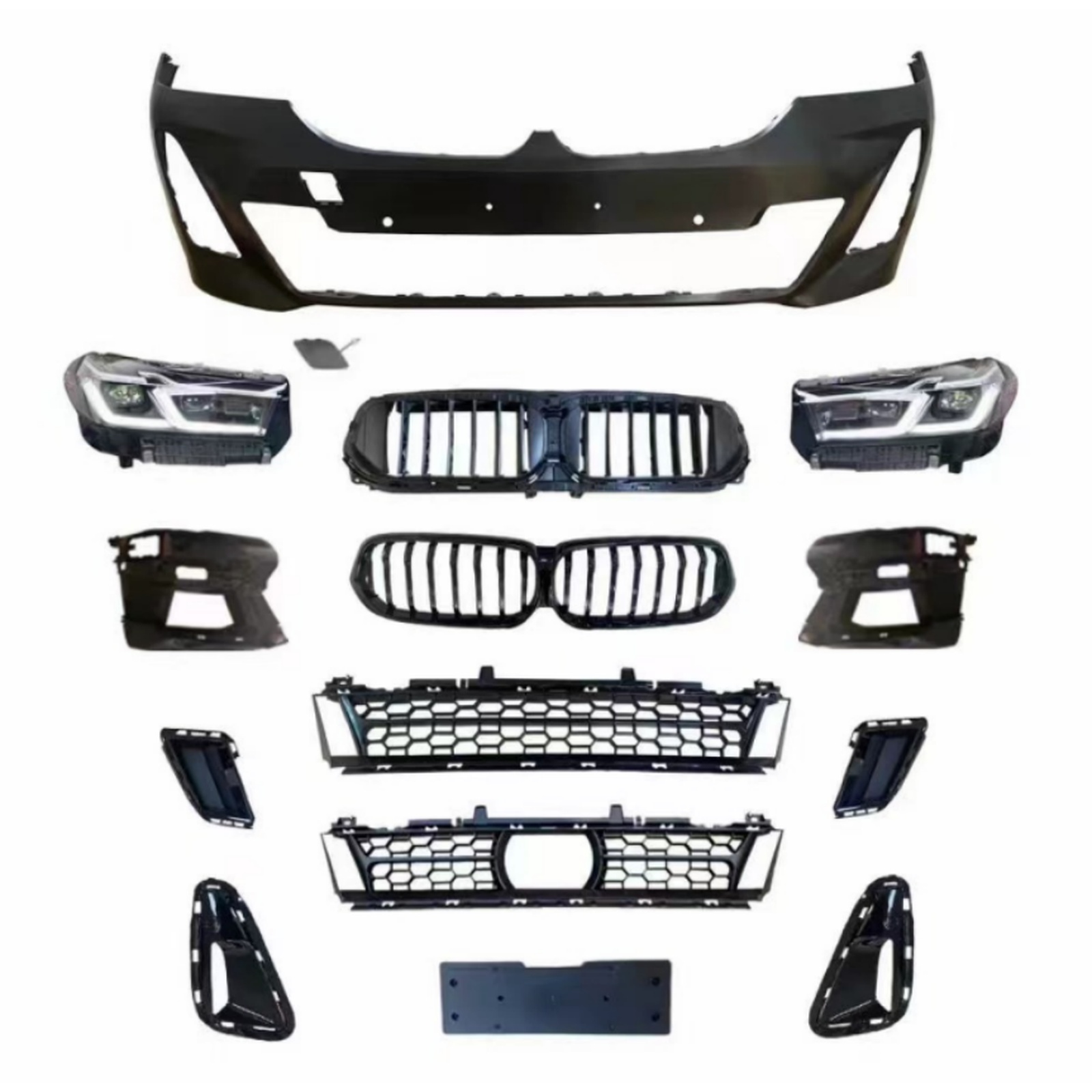2018 6 Series GT G32 Upgrade to 2021 G32 LCI Front Bumper MTP-G32-001 for BMW
