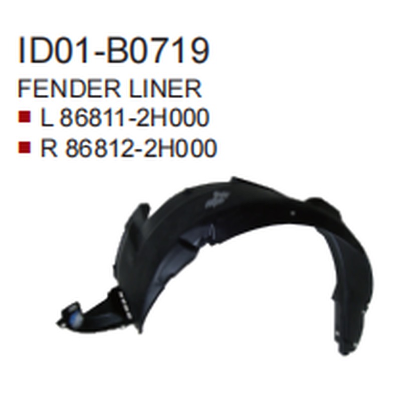 Inner Fender HN0170031 for 现代 Hyundai