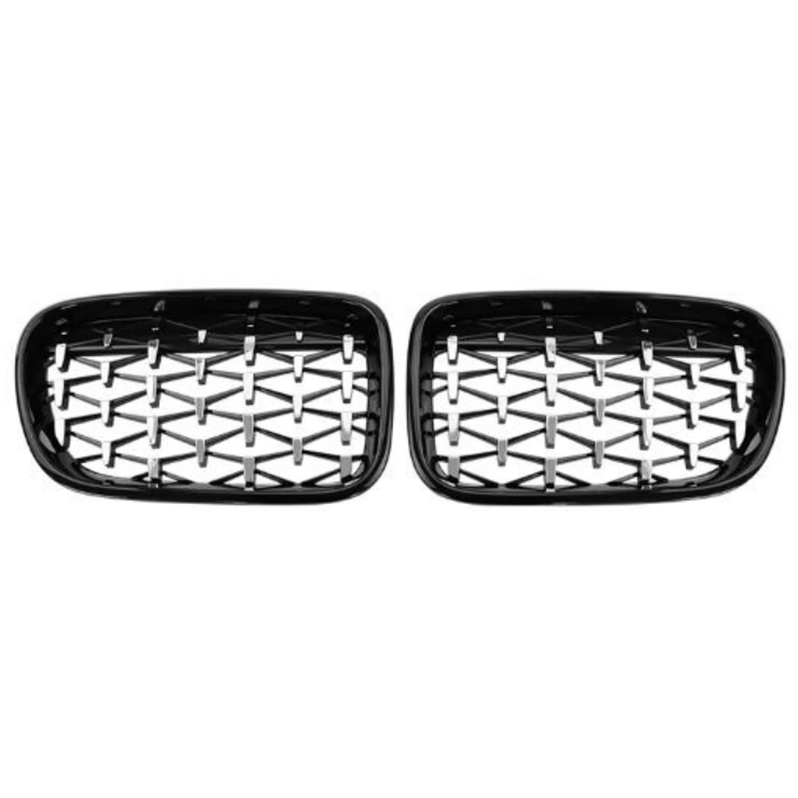 Black frame with chrome point grille MTP-BMG-374 for BMW